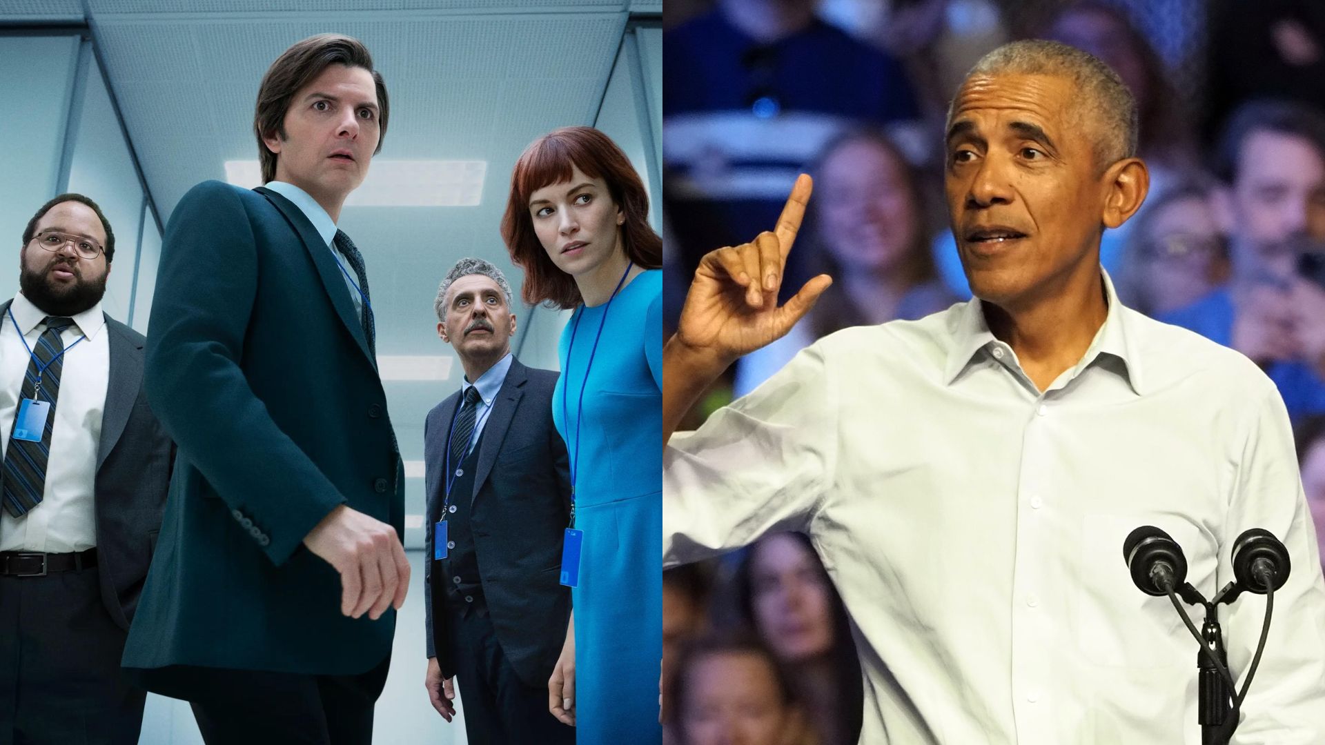 Personagens de Ruptura (Foto: Divulgação) e Barack Obama (Foto: Debra L Rothenberg/WireImage)