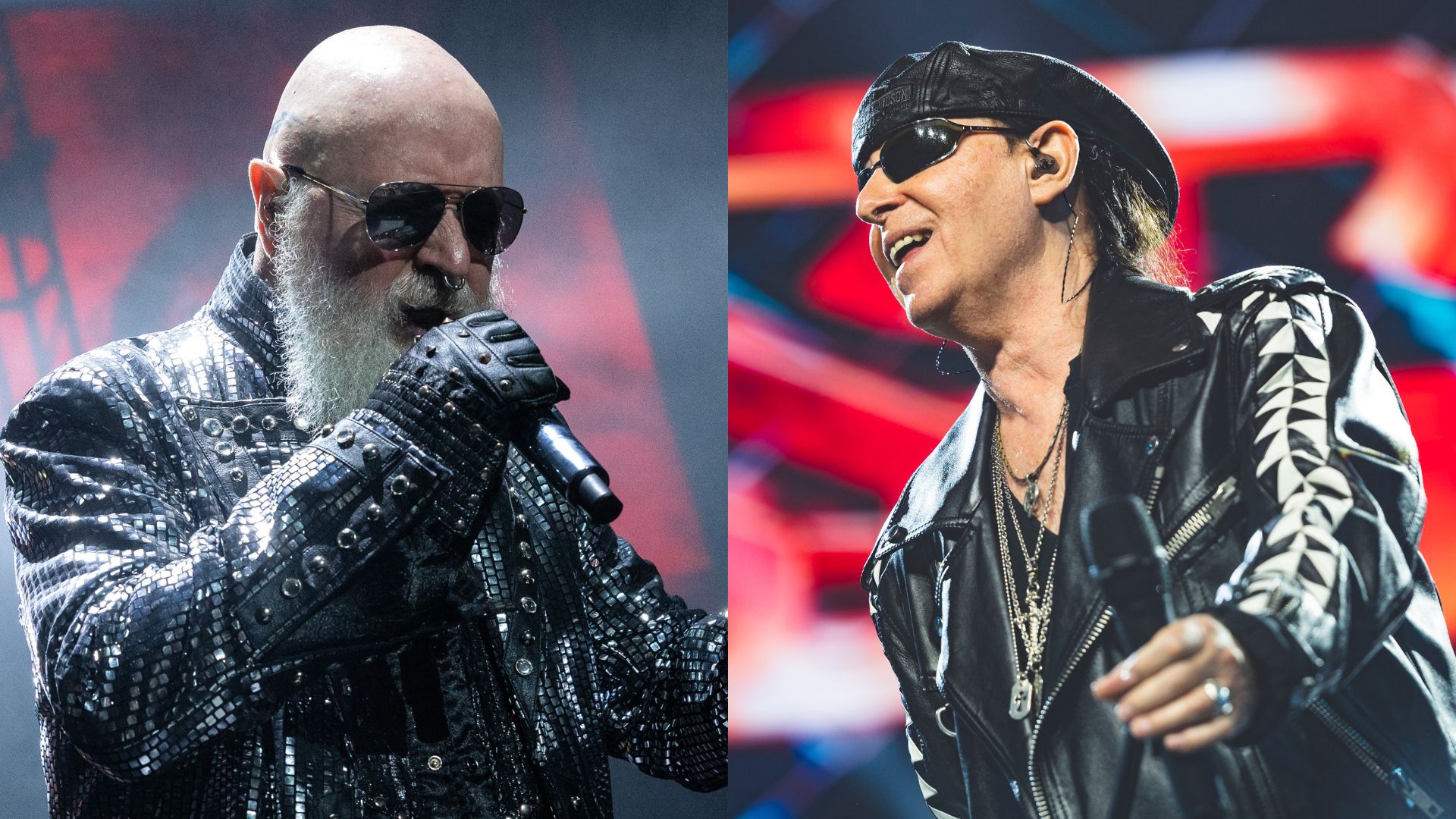 Rob Halford, do Judas Priest, e Klaus Meine, do Scorpions