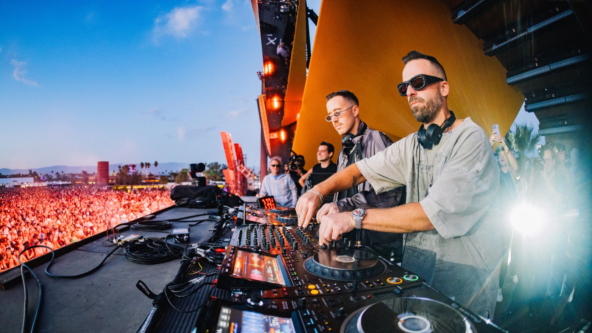 Rüfüs Du Sol no Coachella 2024 (Foto: Matt Winkelmeyer/Getty Images)