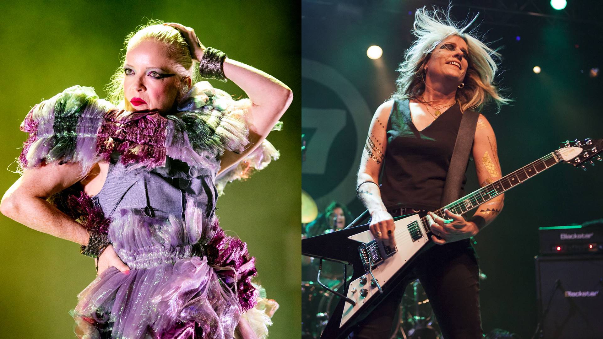 Shirley Manson (Garbage) e Donita Sparks (L7)