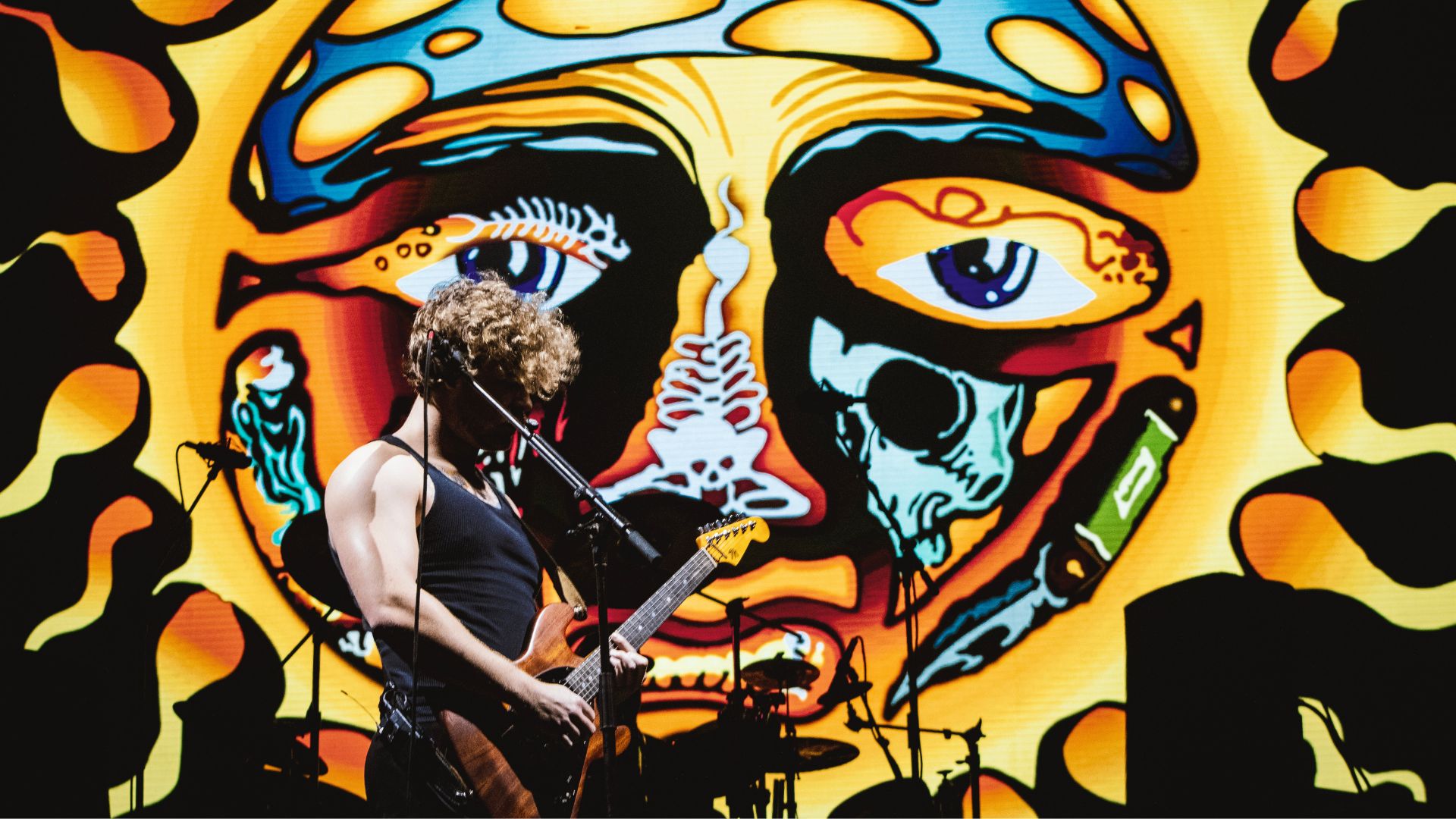 Jakob Nowell em show do Sublime em São Paulo, no Allianz Parque