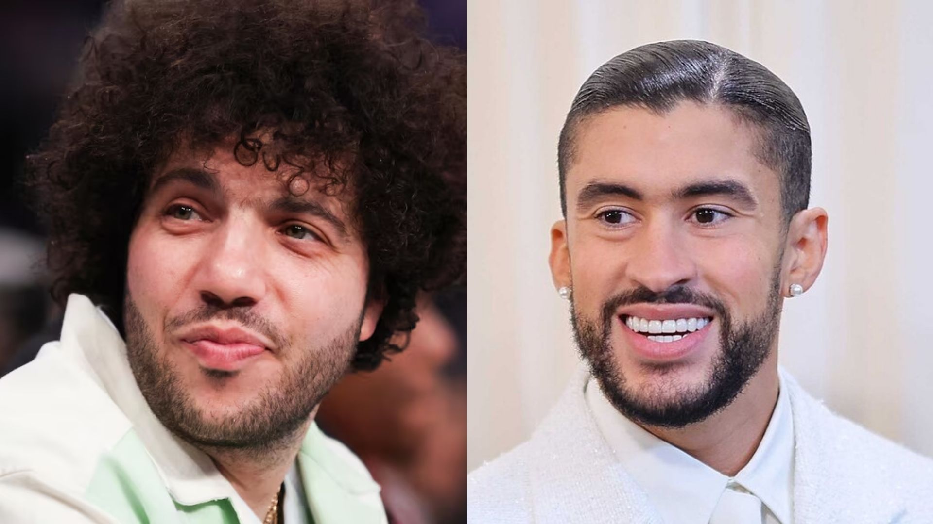 Benny Blanco (Foto: Heather Khalifa/AP) e Bad Bunny (Reprodução)