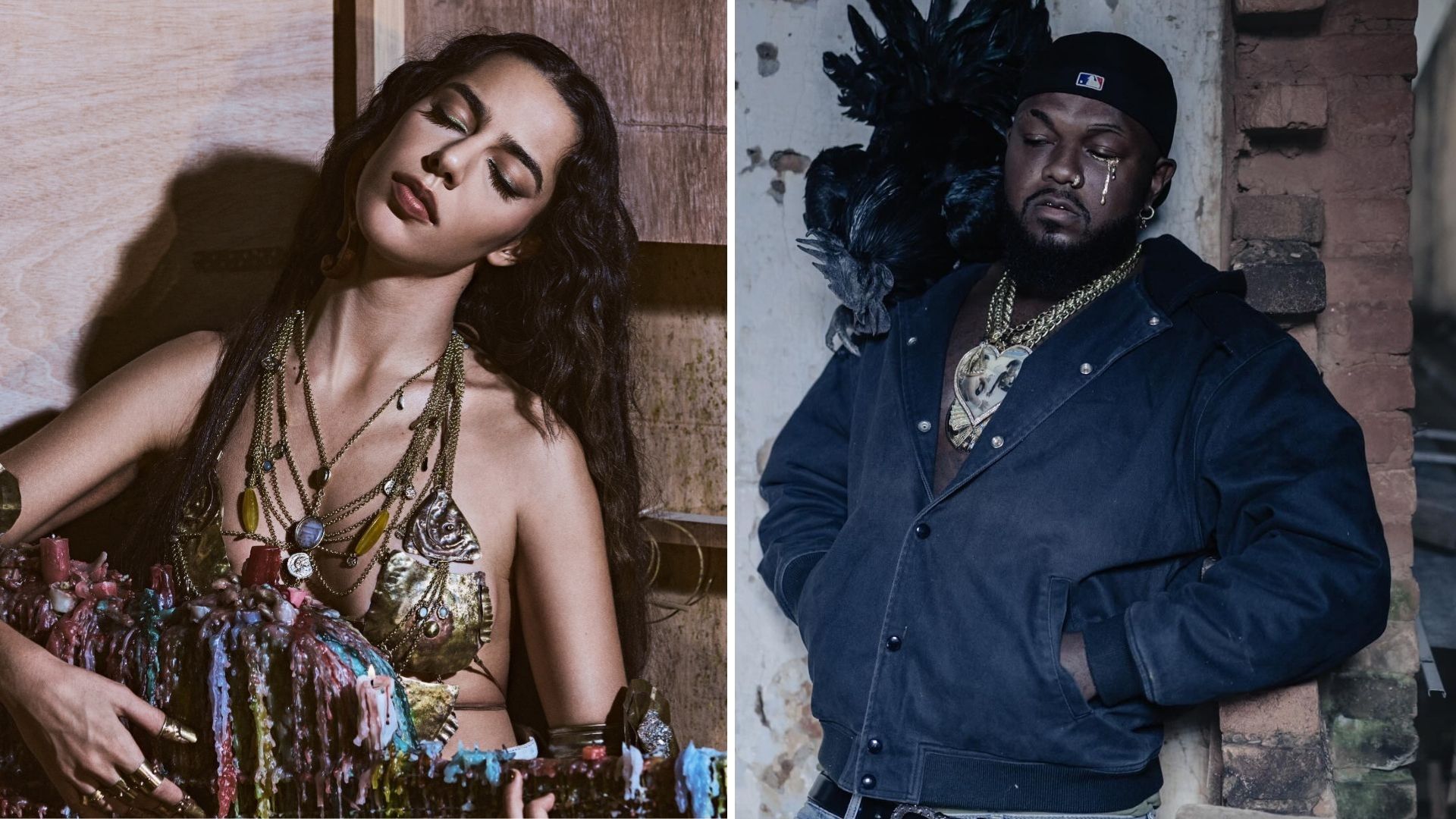 Marina Sena e Djonga (Foto: Gabriela Schmdt e Reprodução)