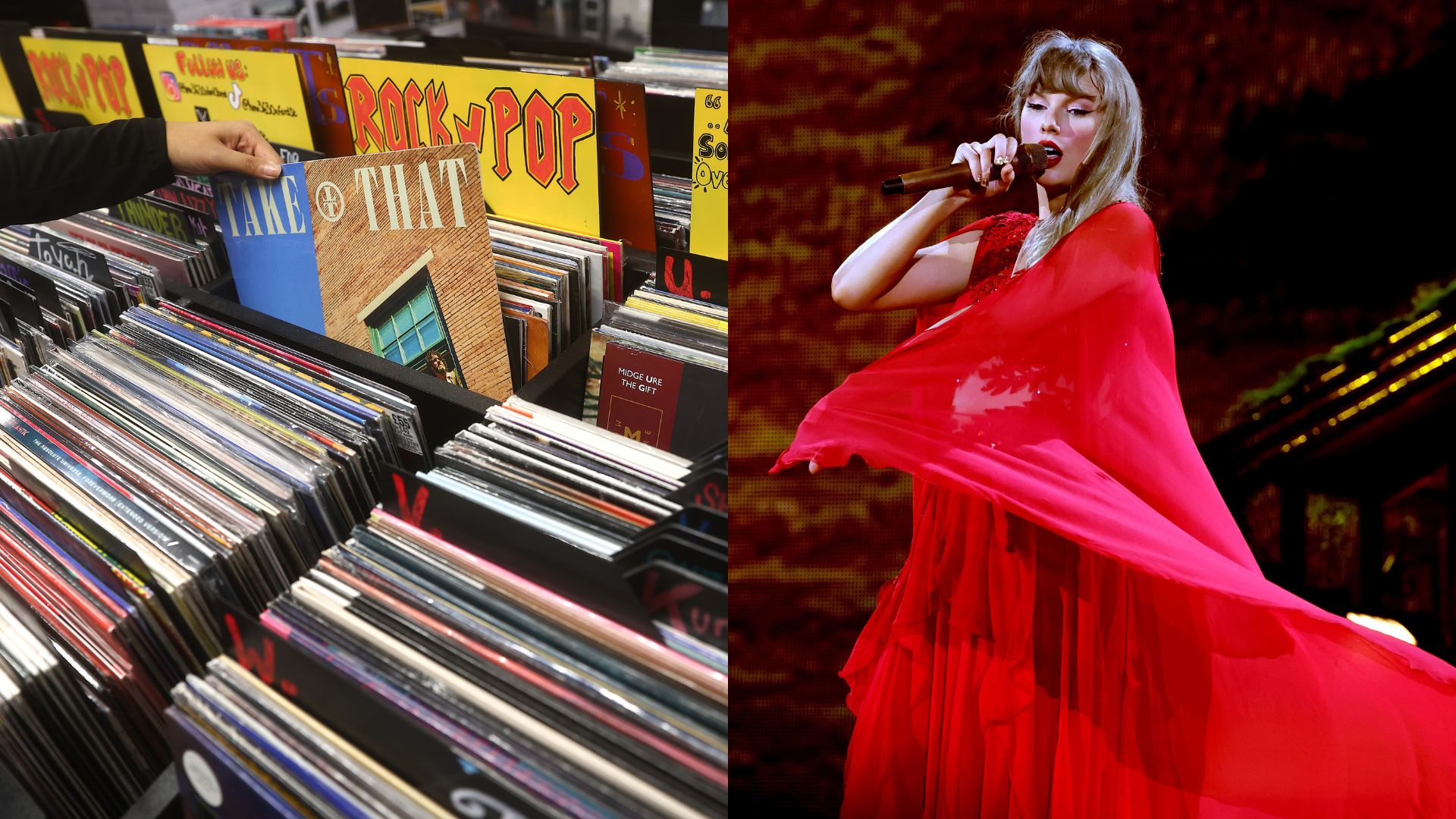 Lojas de discos de vinil e Taylor Swift