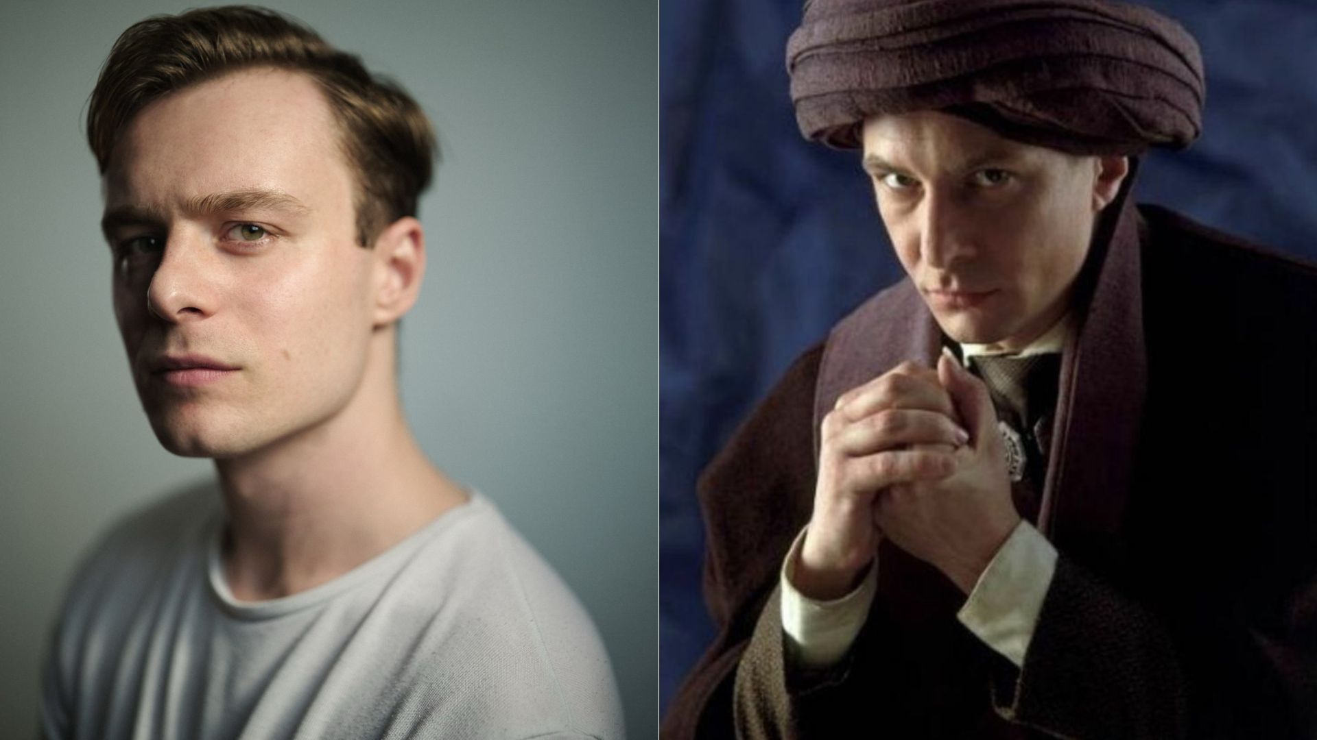 Estreante na TV, Luke Thallon foi escolhido para interpretar o permanentemente assustado Quirino Quirrell, professor de Defesa Contra as Artes das Trevas (Fotos: Lee Malone - Divulgação/Warner Bros. Pictures)
