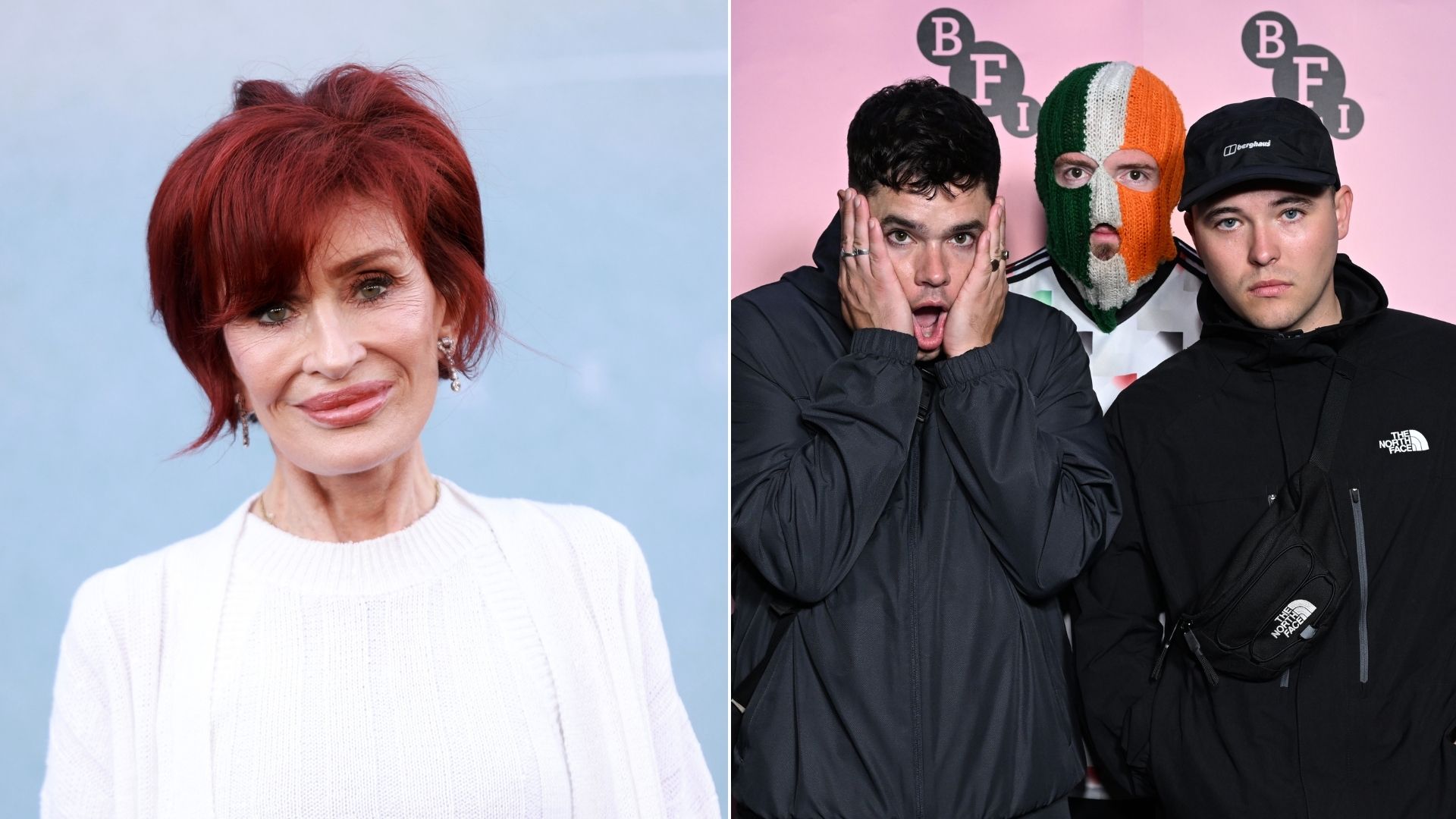 Sharon Osbourne e o trio norte-irlandes Kneecap