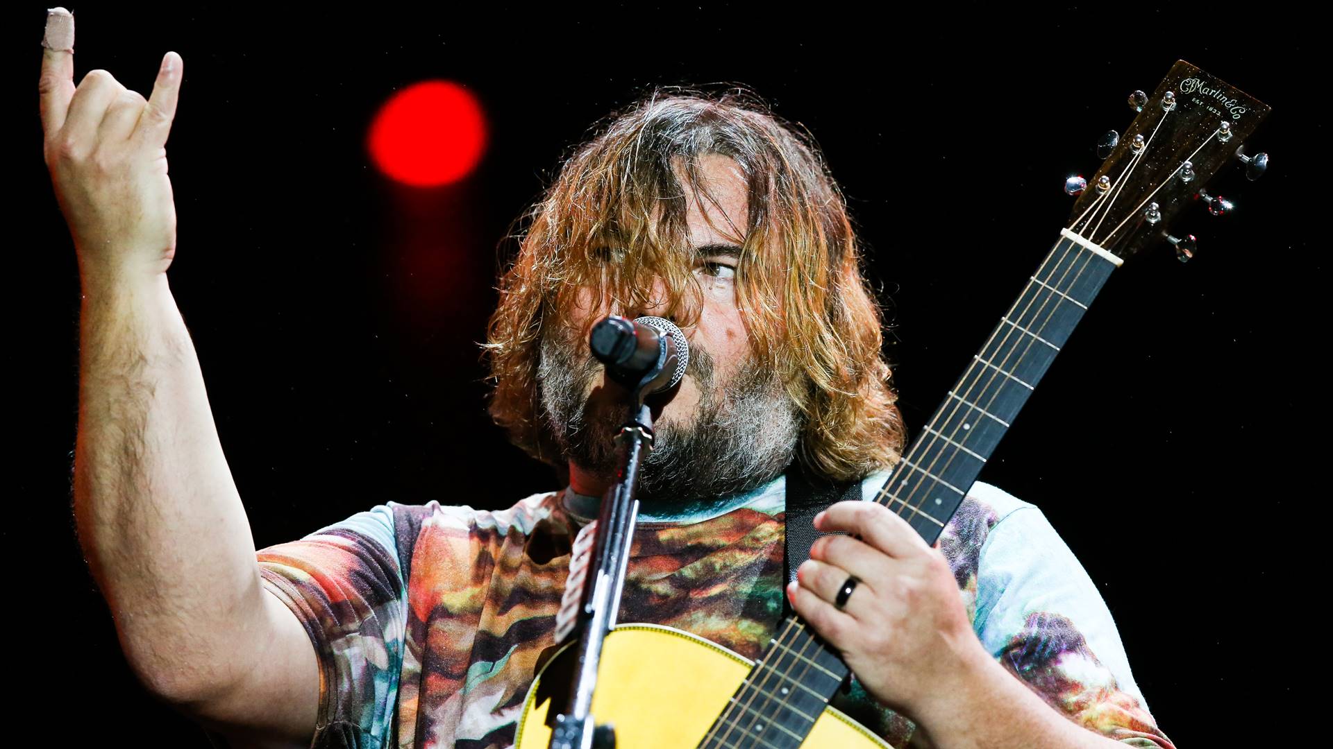 Jack Black com o Tenacious D no Rock in Rio 2019
