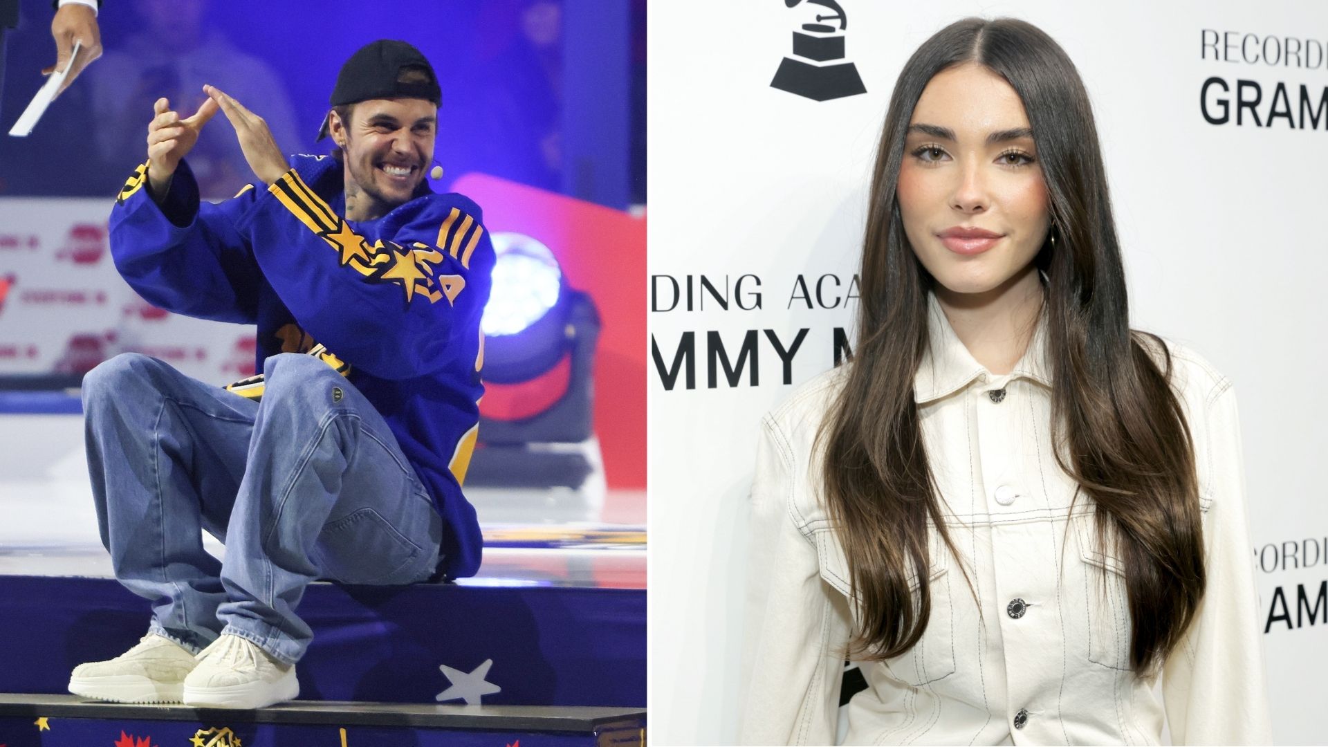 Justin Bieber e Madison Beer (Foto: Bruce Bennett e Rebecca Sapp/Getty Images)