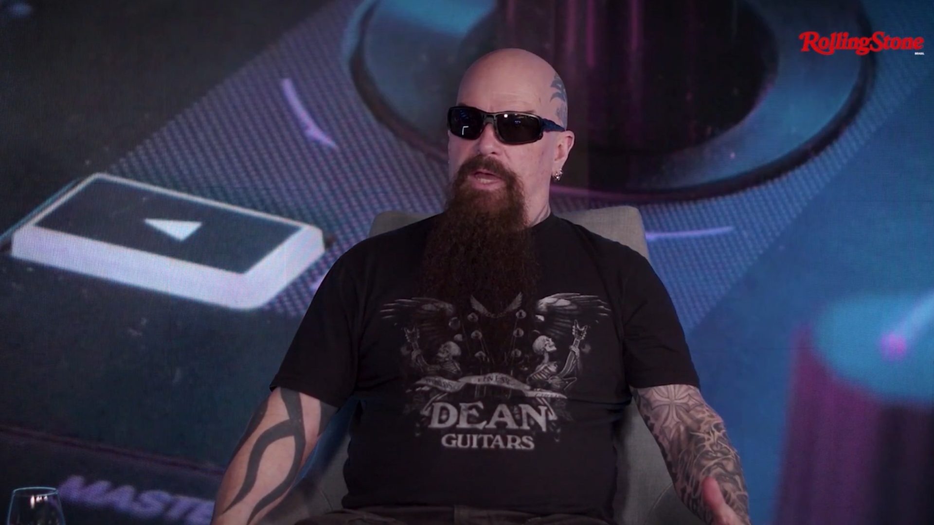 Kerry King nos estúdios da Rolling Stone Brasil