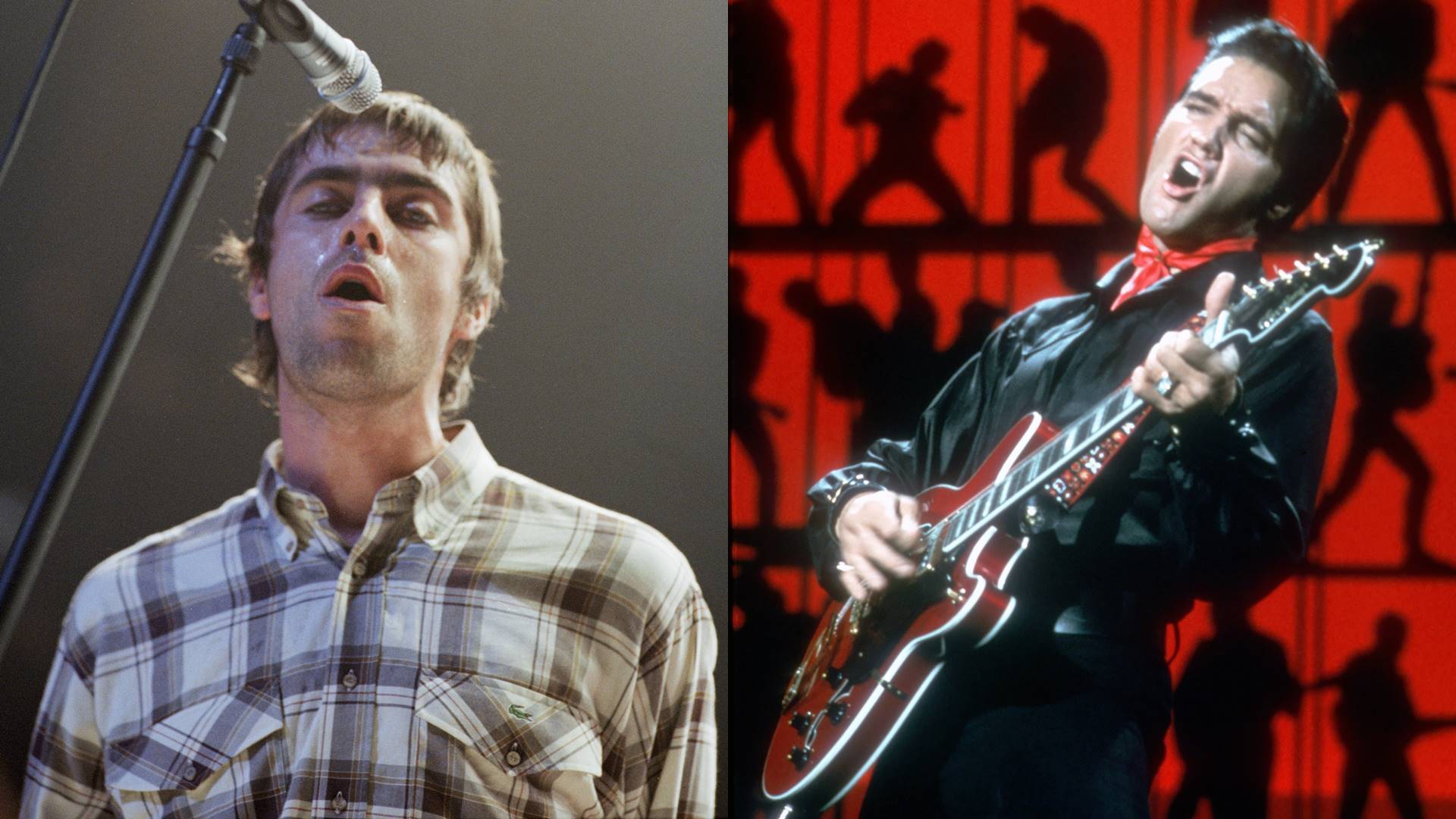Liam Gallagher (Oasis) e Elvis Presley