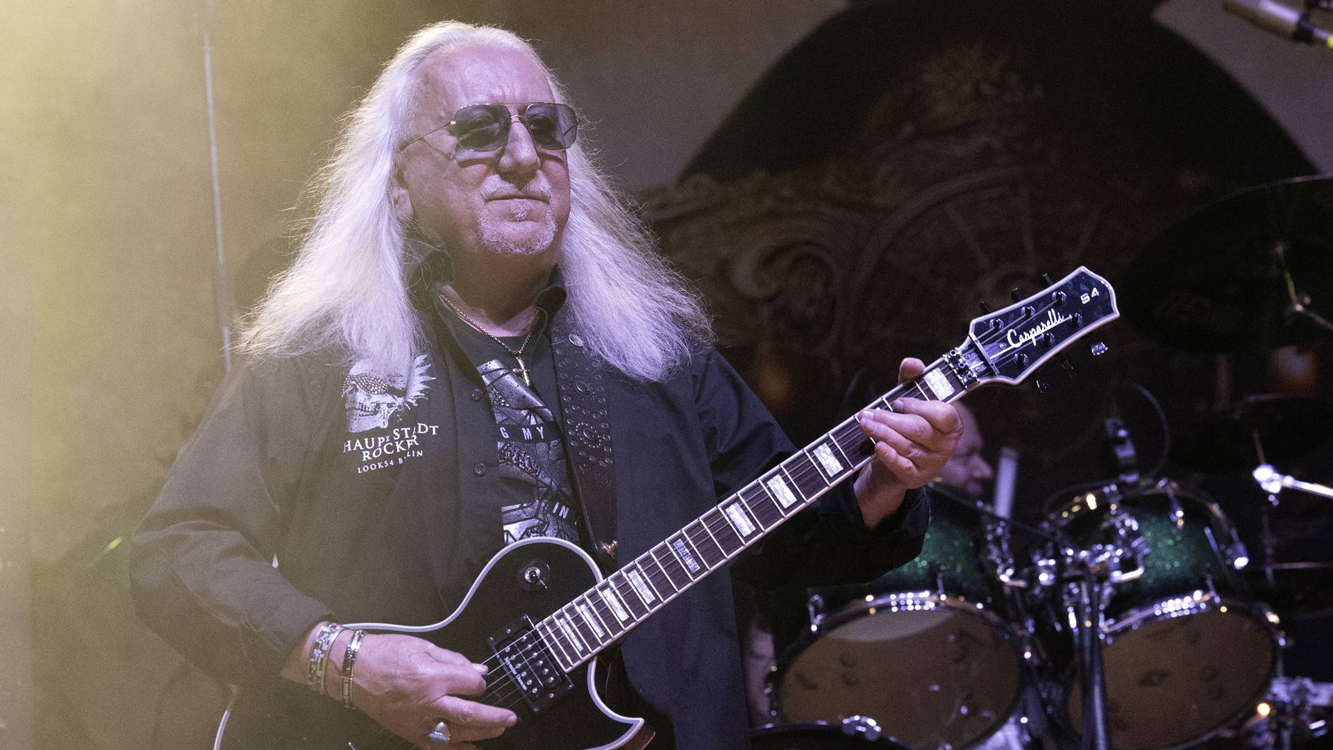 Mick Box, guitarrista do Uriah Heep, em 2025