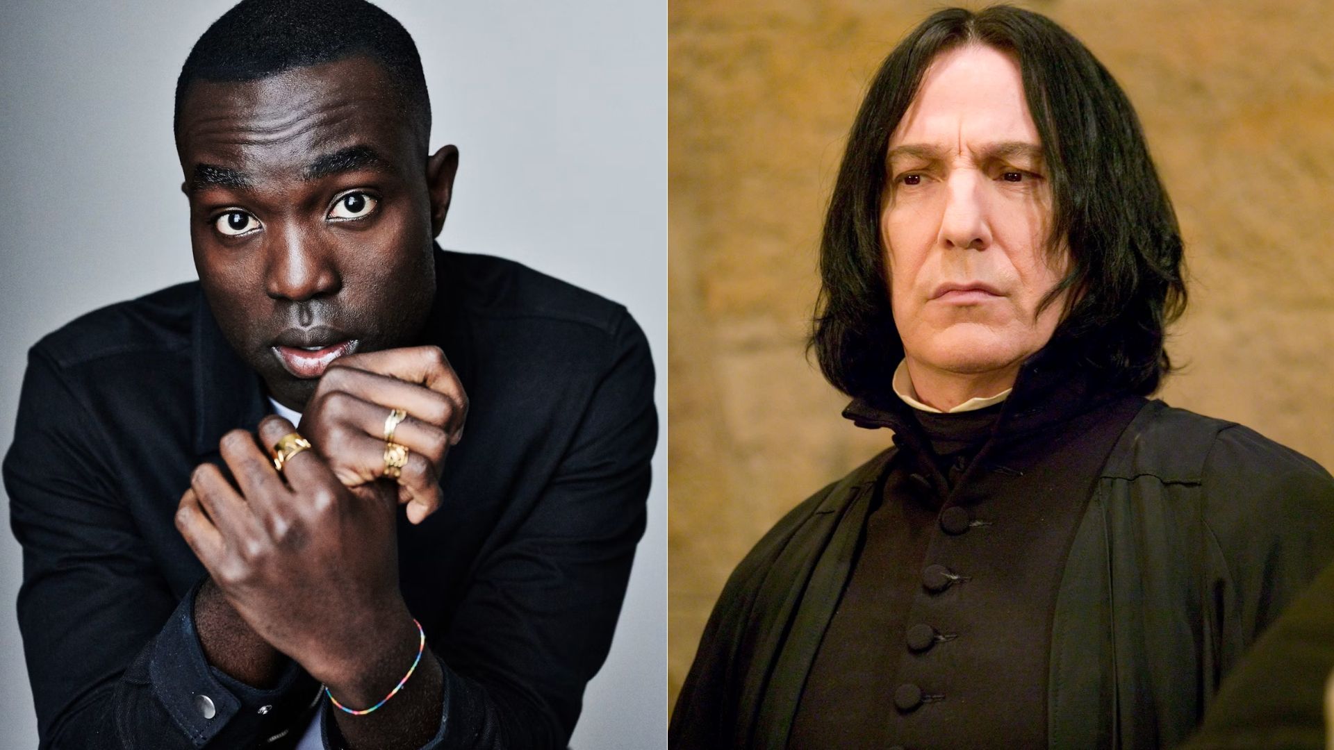 Paapa Essiedu (I May Destroy You) irá viver Severo Snape, papel que foi de Alan Rickman nos filmes (Fotos: Ruth Crafer - Divulgação/Warner Bros. Pictures)