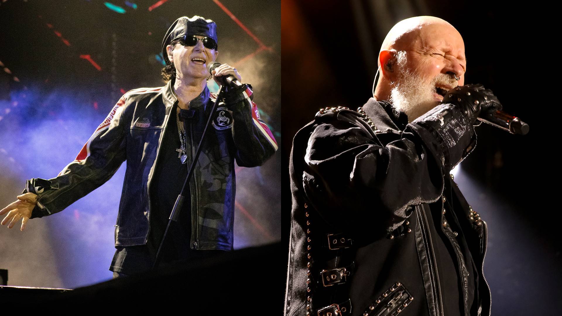 Klaus Meine (Scorpions) e Rob Halford (Judas Priest) no Monsters of Rock 2025