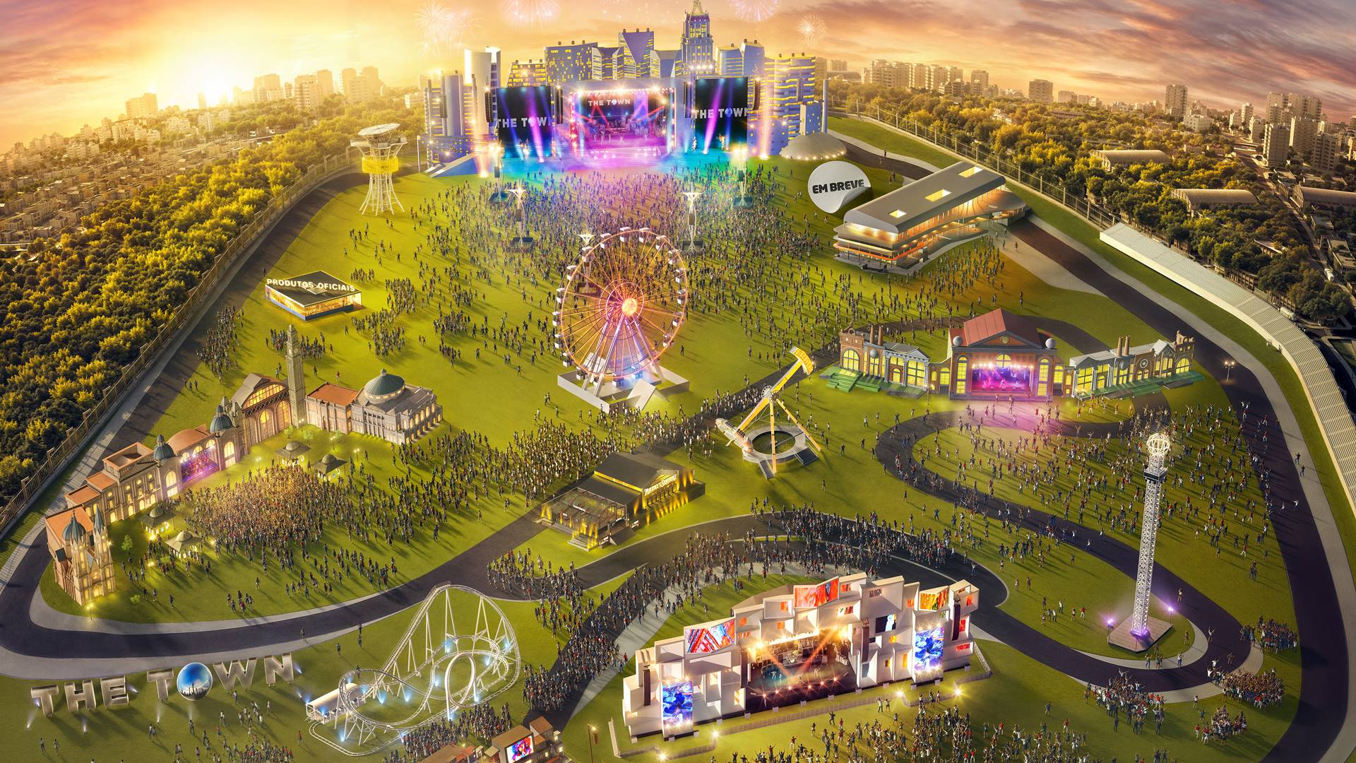 Mapa do The Town 2025