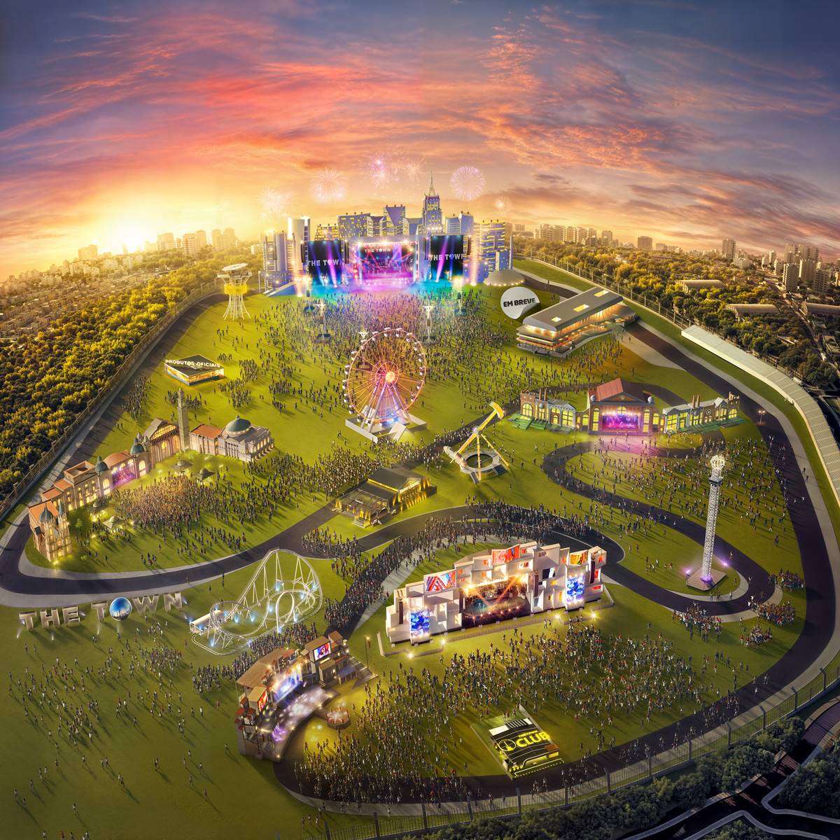 Mapa do The Town 2025