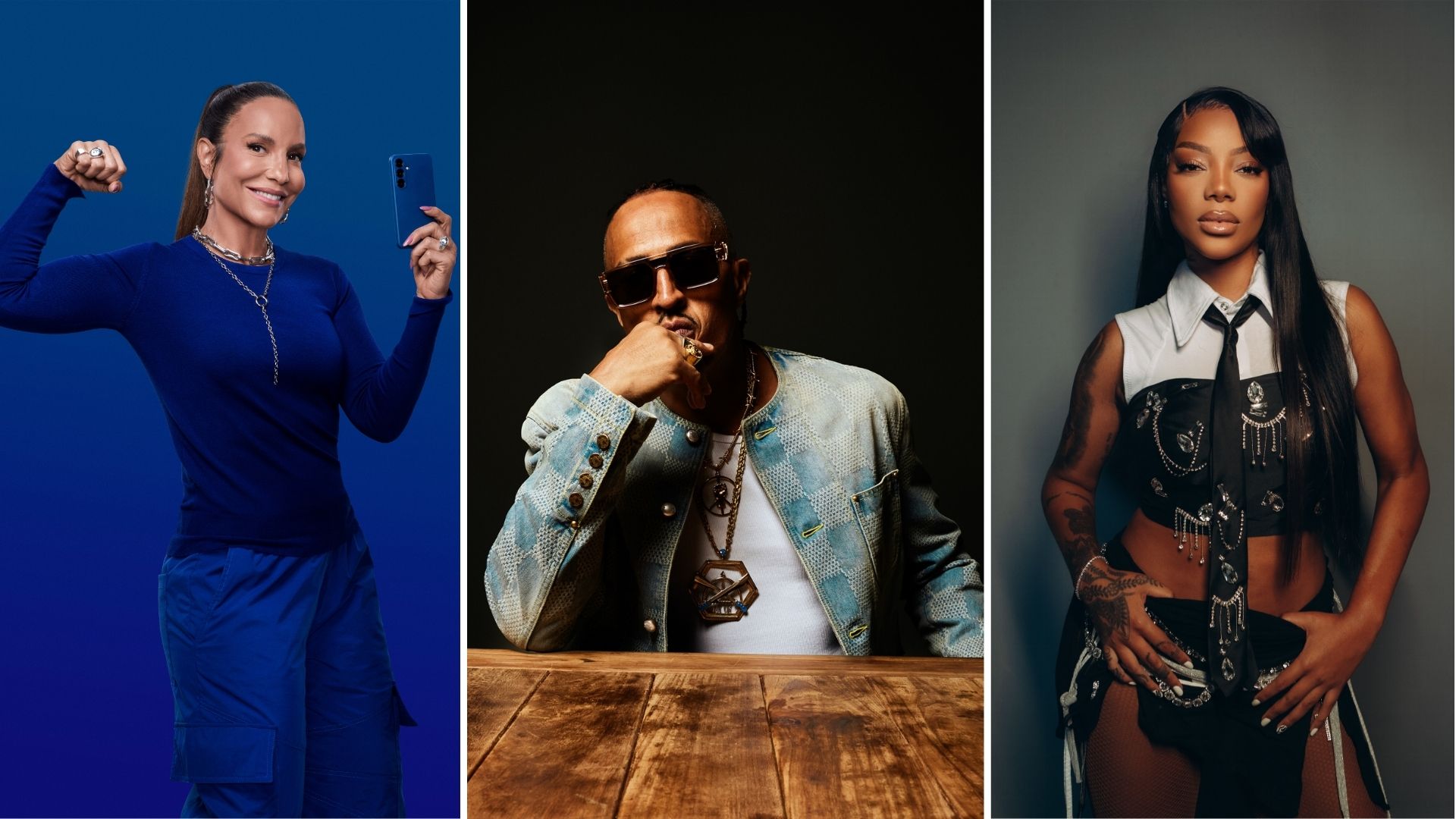 Ivete Sangalo, Mano Brown e Ludmilla (Foto: Divulgação)