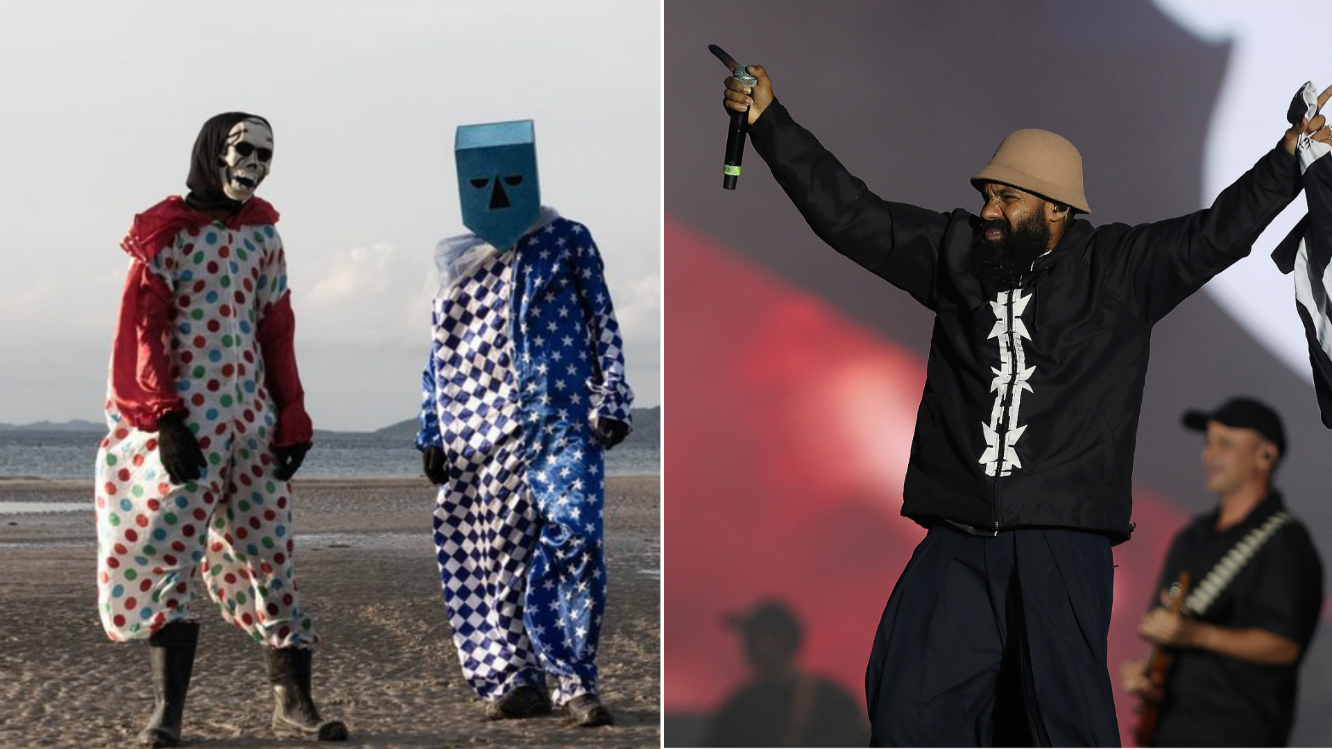 BaianaSystem e Russo Passapusso (Foto: Jardel Souza e Wagner Meier/Getty Images)