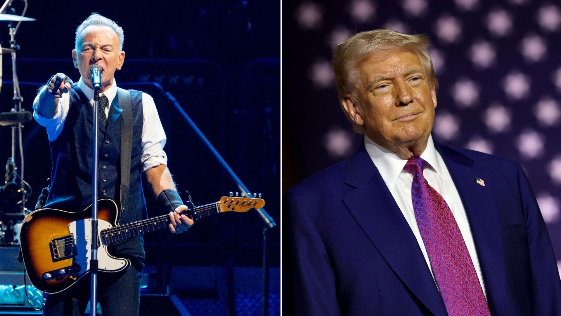 Bruce Springsteen e Donald Trump