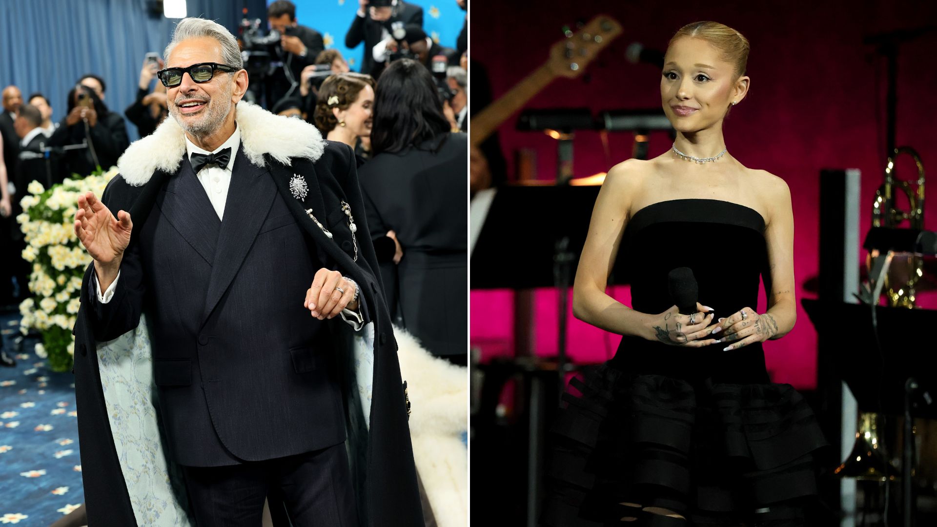 Jeff Goldblum e Ariana Grande