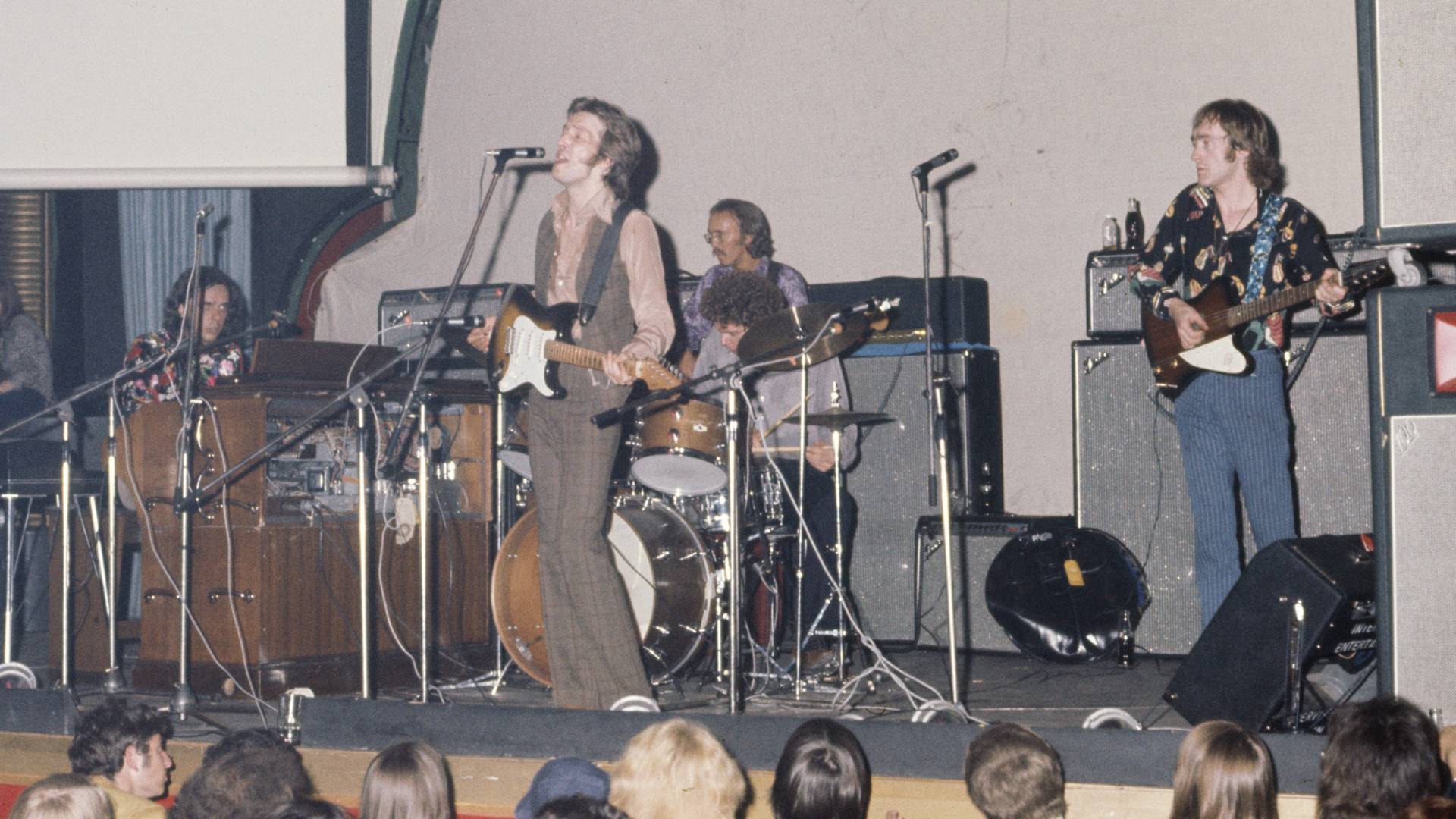 Derek and the Dominos ao vivo em 1970 (E-D): Bobby Whitlock, Eric Clapton, Carl Radle, Jim Gordon, Dave Mason