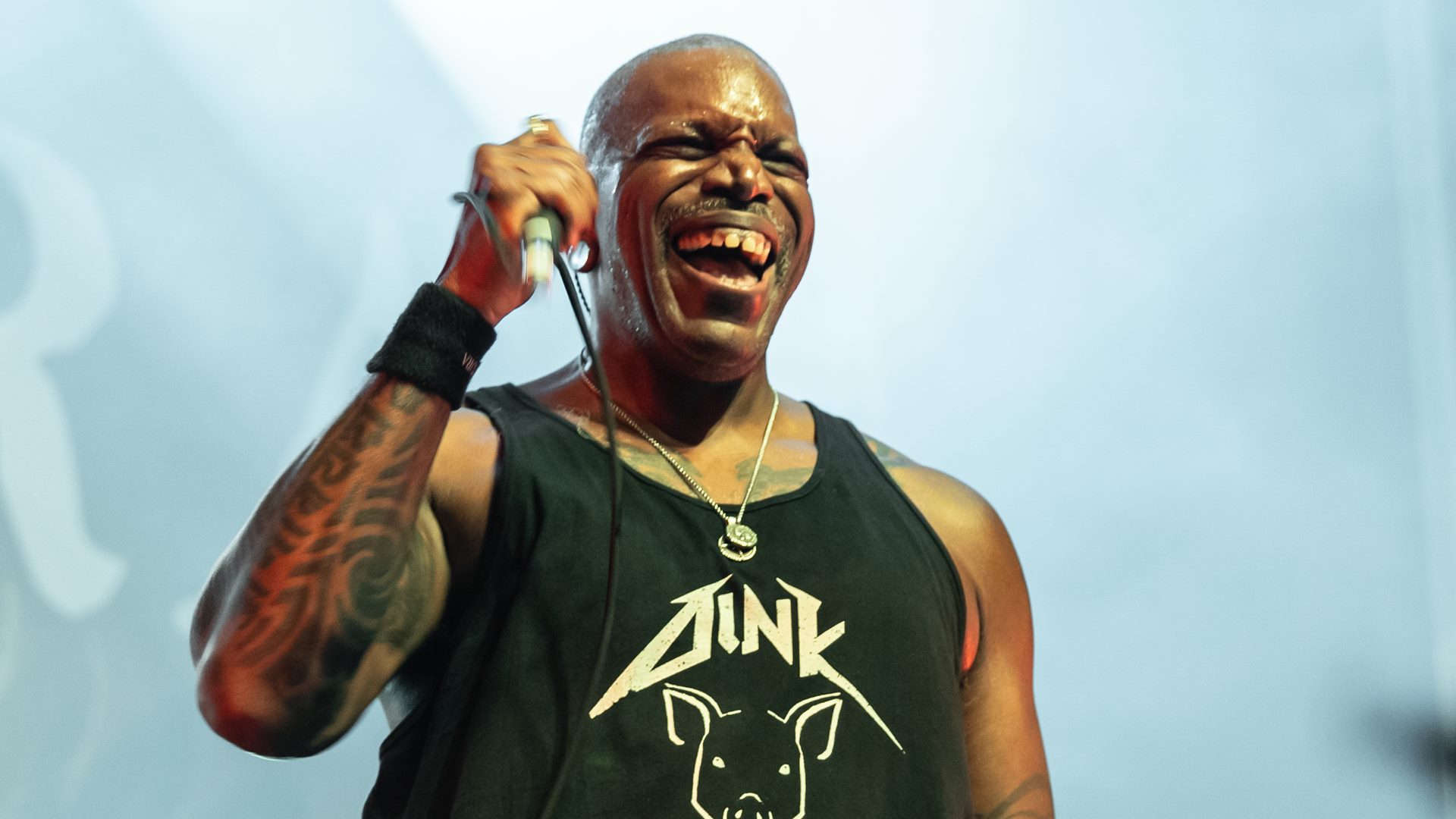 Derrick Green, vocalista do Sepultura, em 2024