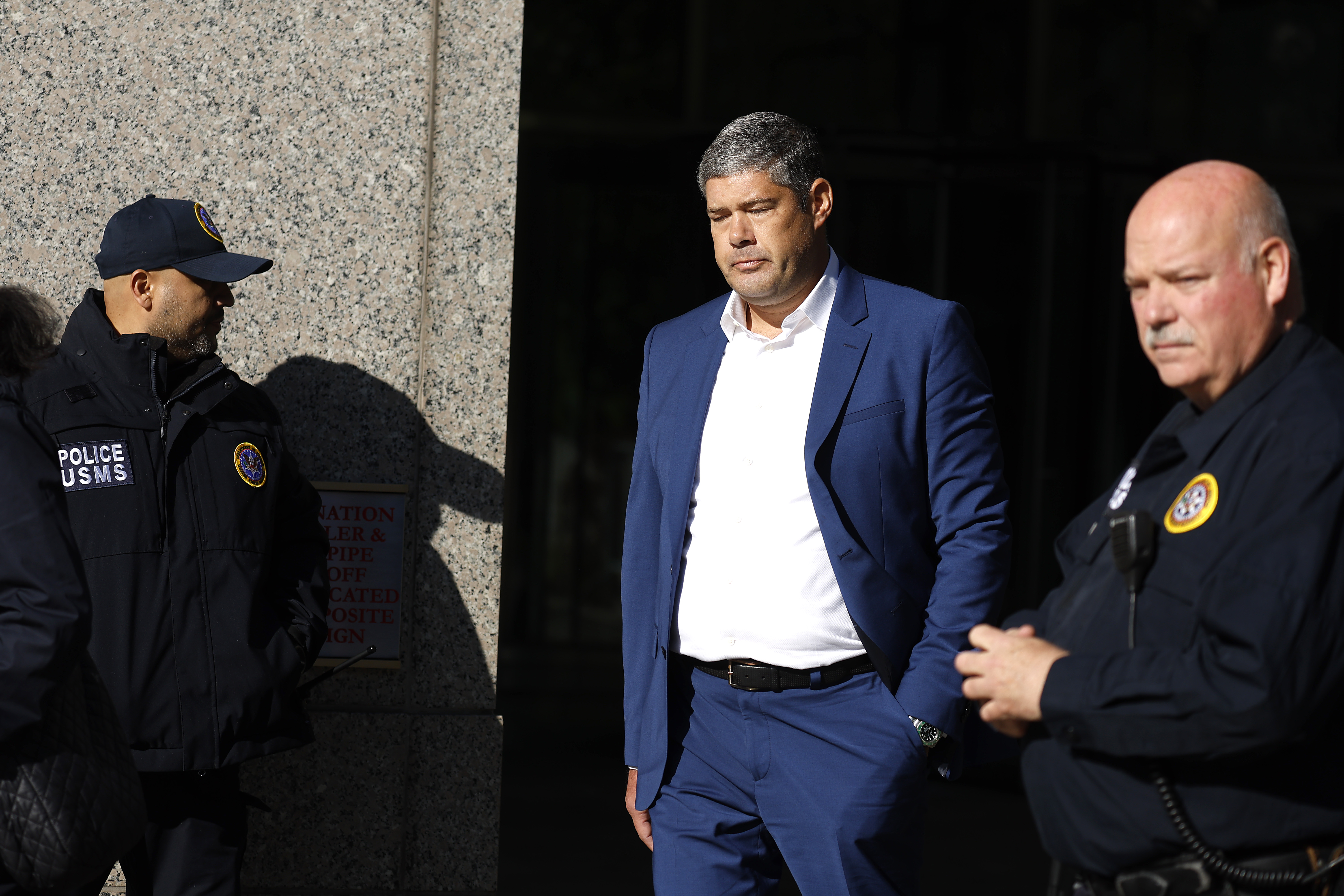 David James após o depoimento (Foto: John Lamparski/Getty Images)