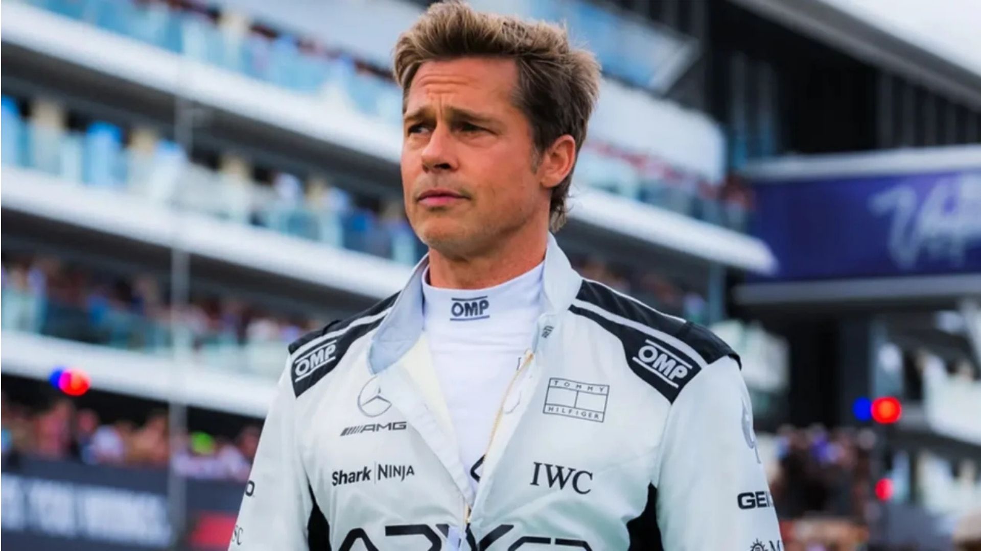 Brad Pitt em F1 (Foto: Divulgação)