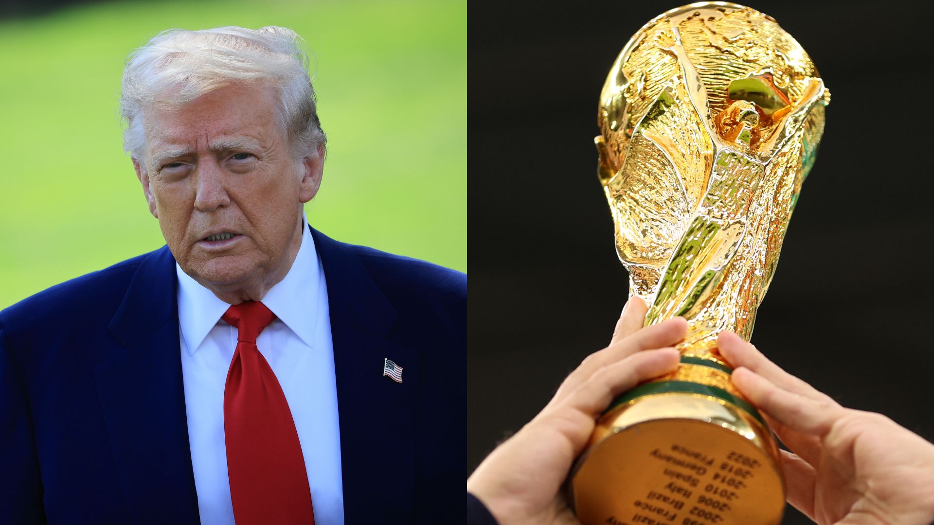 Donald Trump e o Troféu da Copa do Mundo FIFA