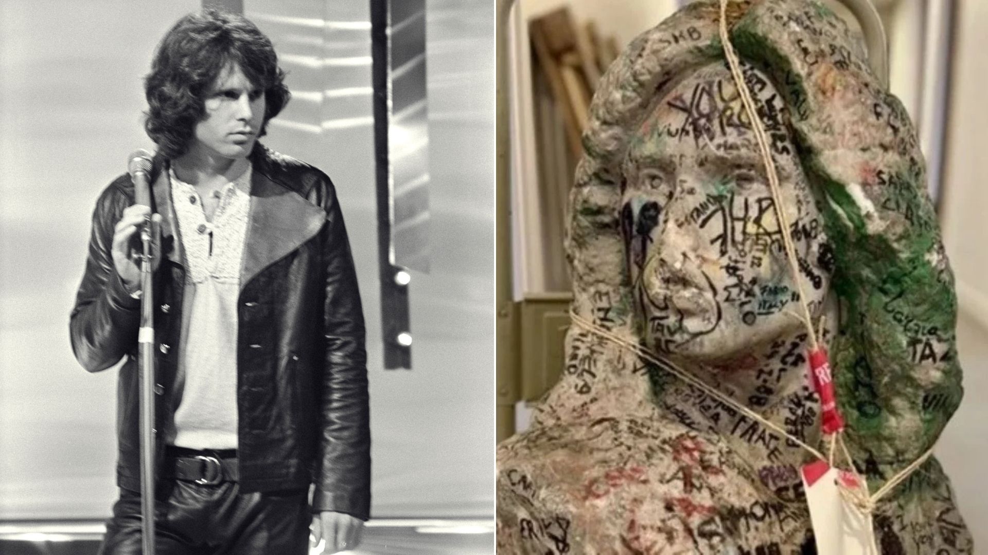 Busto de túmulo de Jim Morrison, roubado há 37 anos, é encontrado