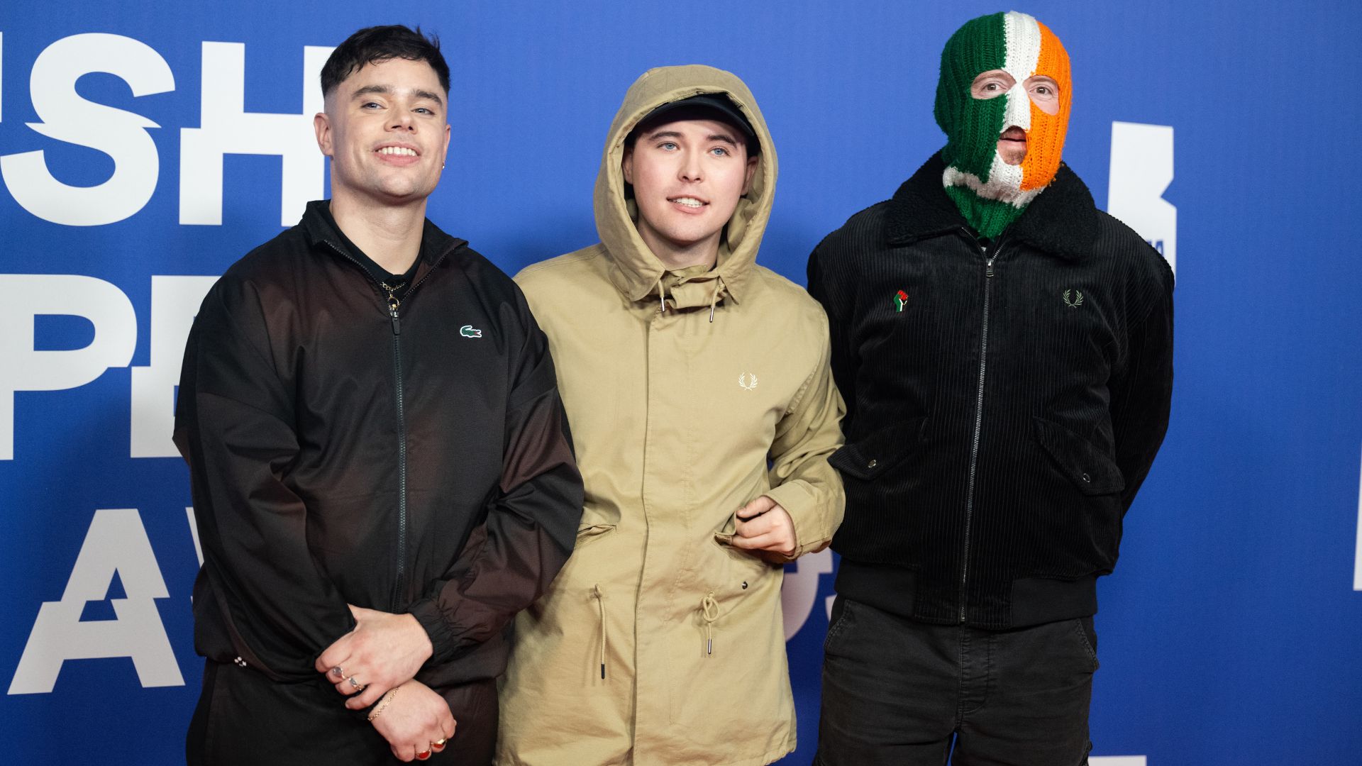 Naoise o Caireallain, Mo Chara e DJ Provai, do Kneecap