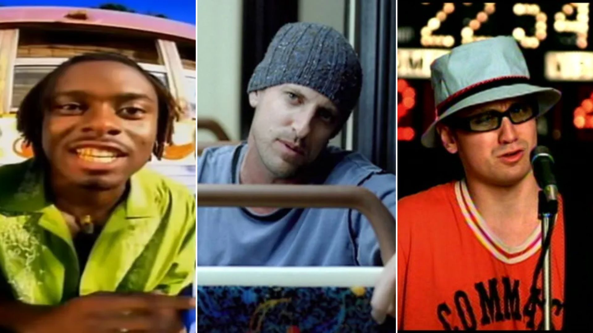 Clipes de "Who Let the Dogs Out", "Bad Day" e "Teenage Dirtbag"