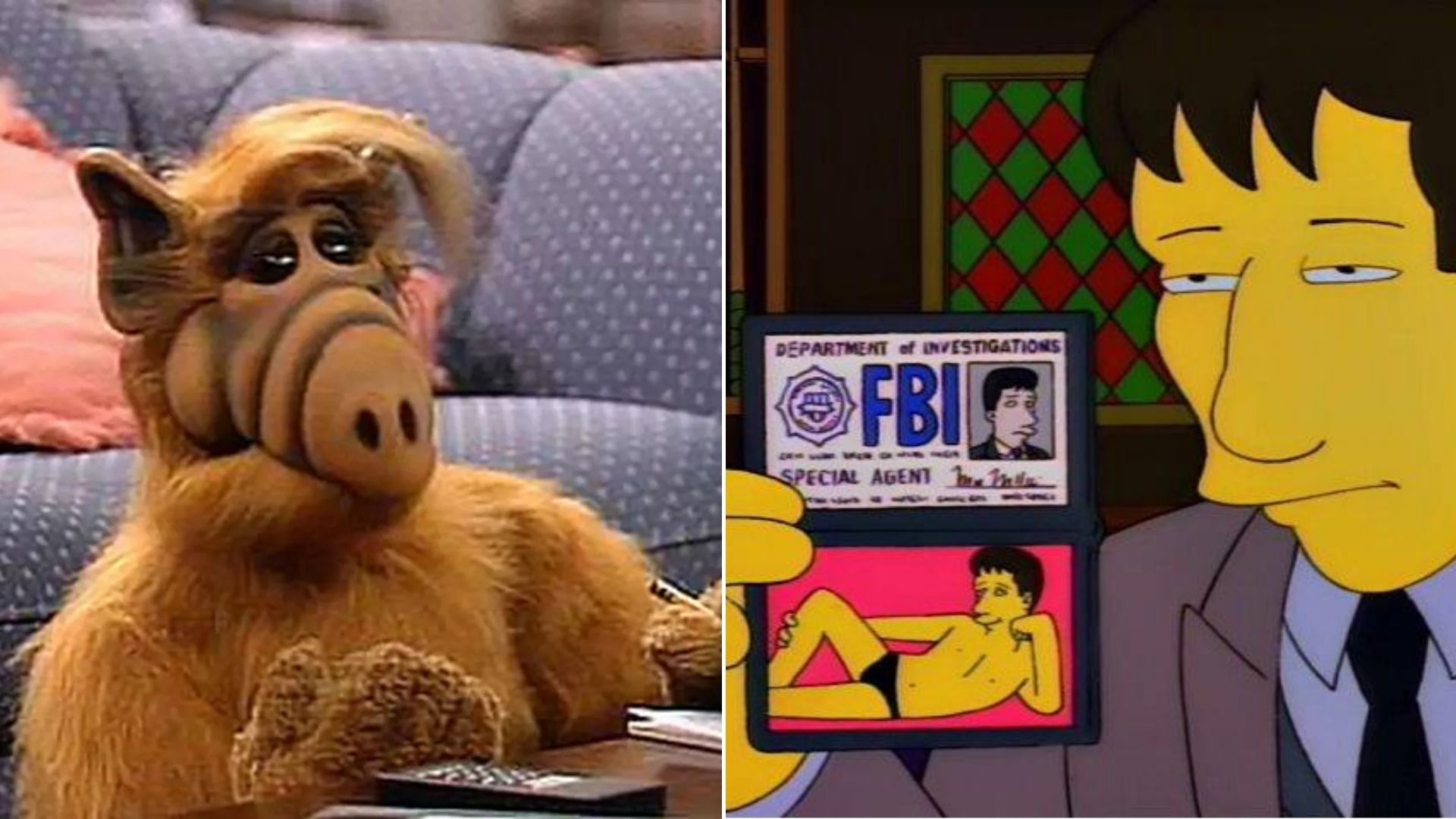 Alf, O ETeimoso e crossover de Os Simpsons com