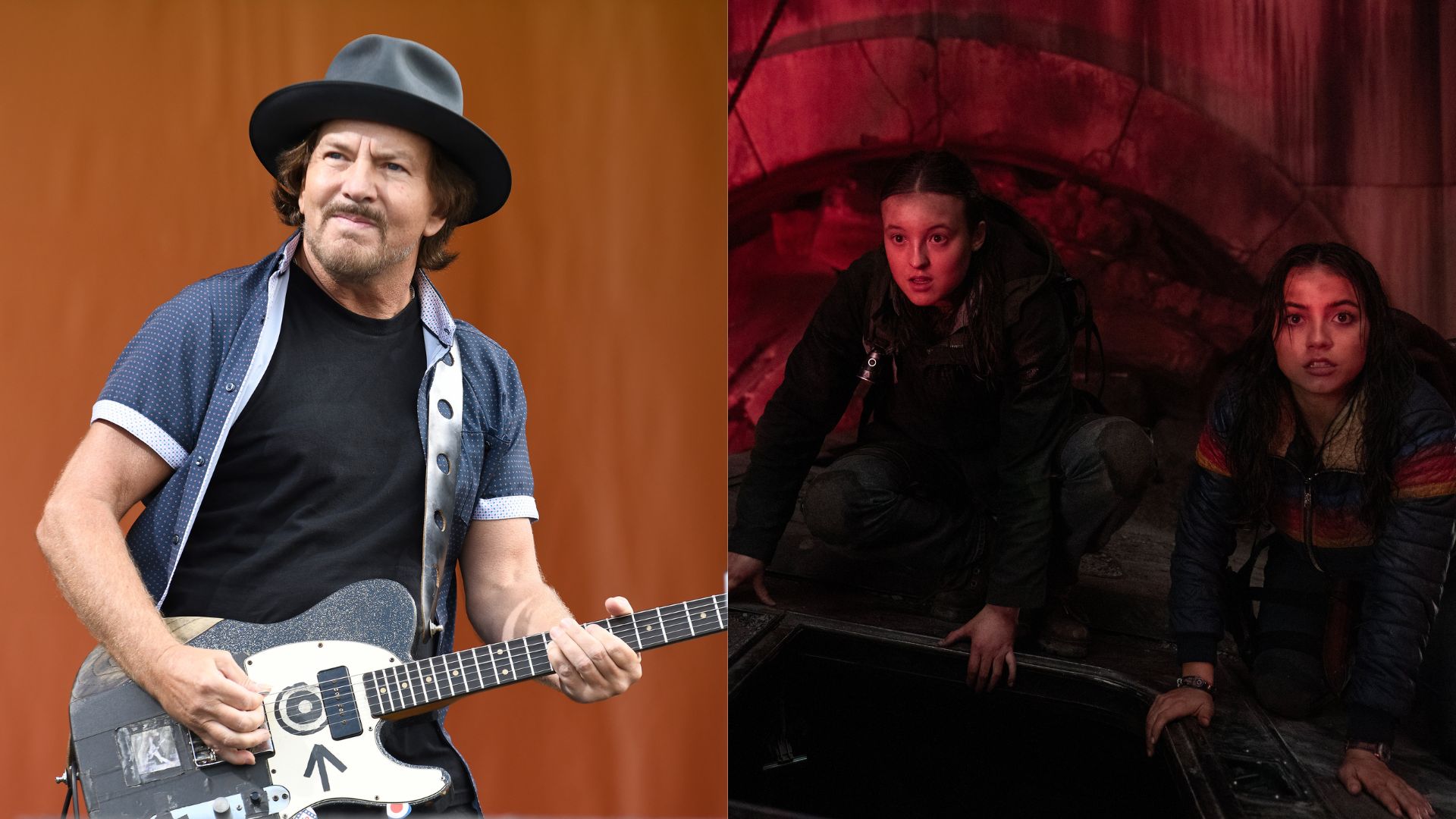 Eddie Vedder, do Pearl Jam, e cena da segunda temporada de The Last of Us