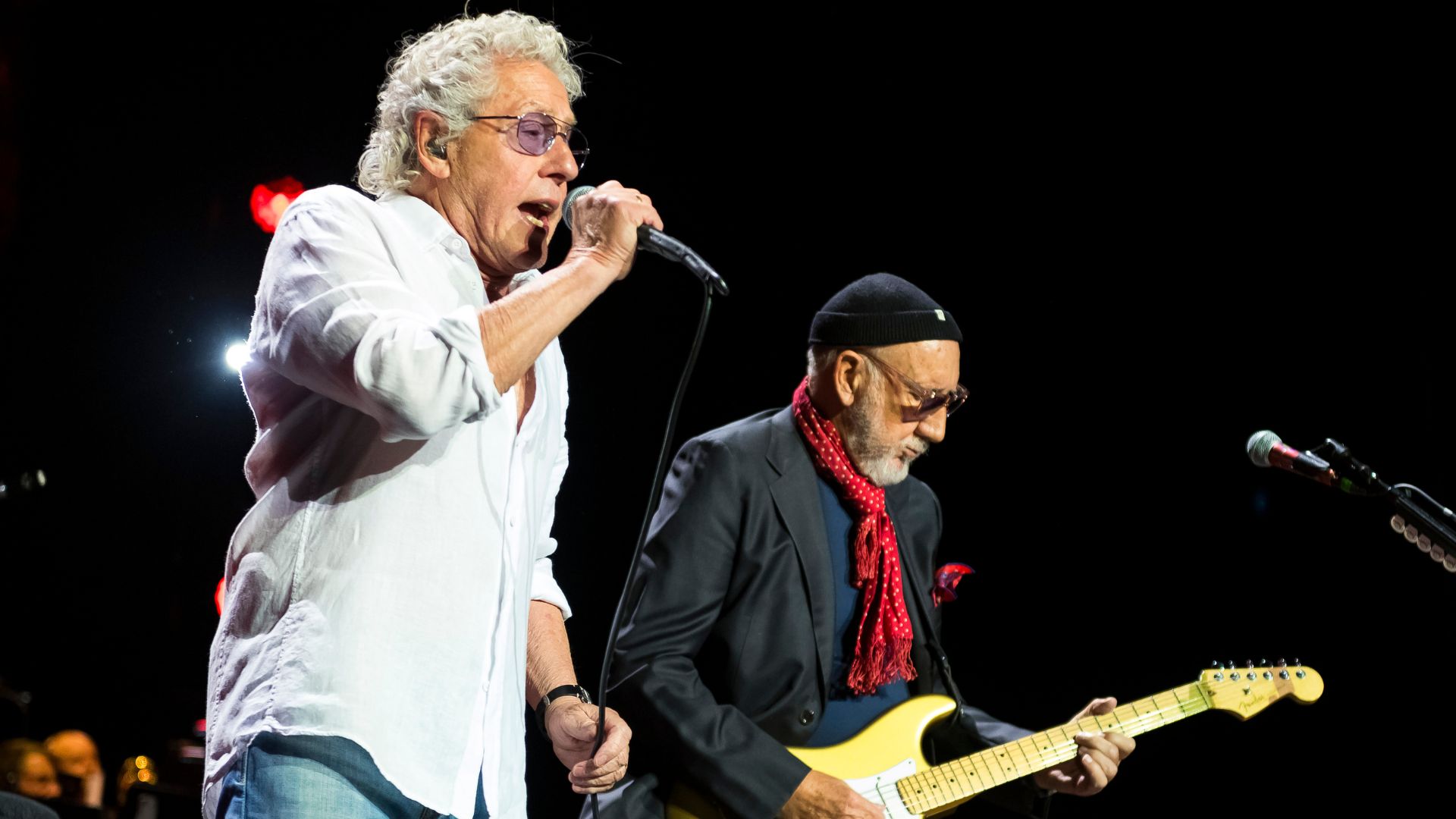 Roger Daltrey e Pete Townshend, do The Who, em 2023
