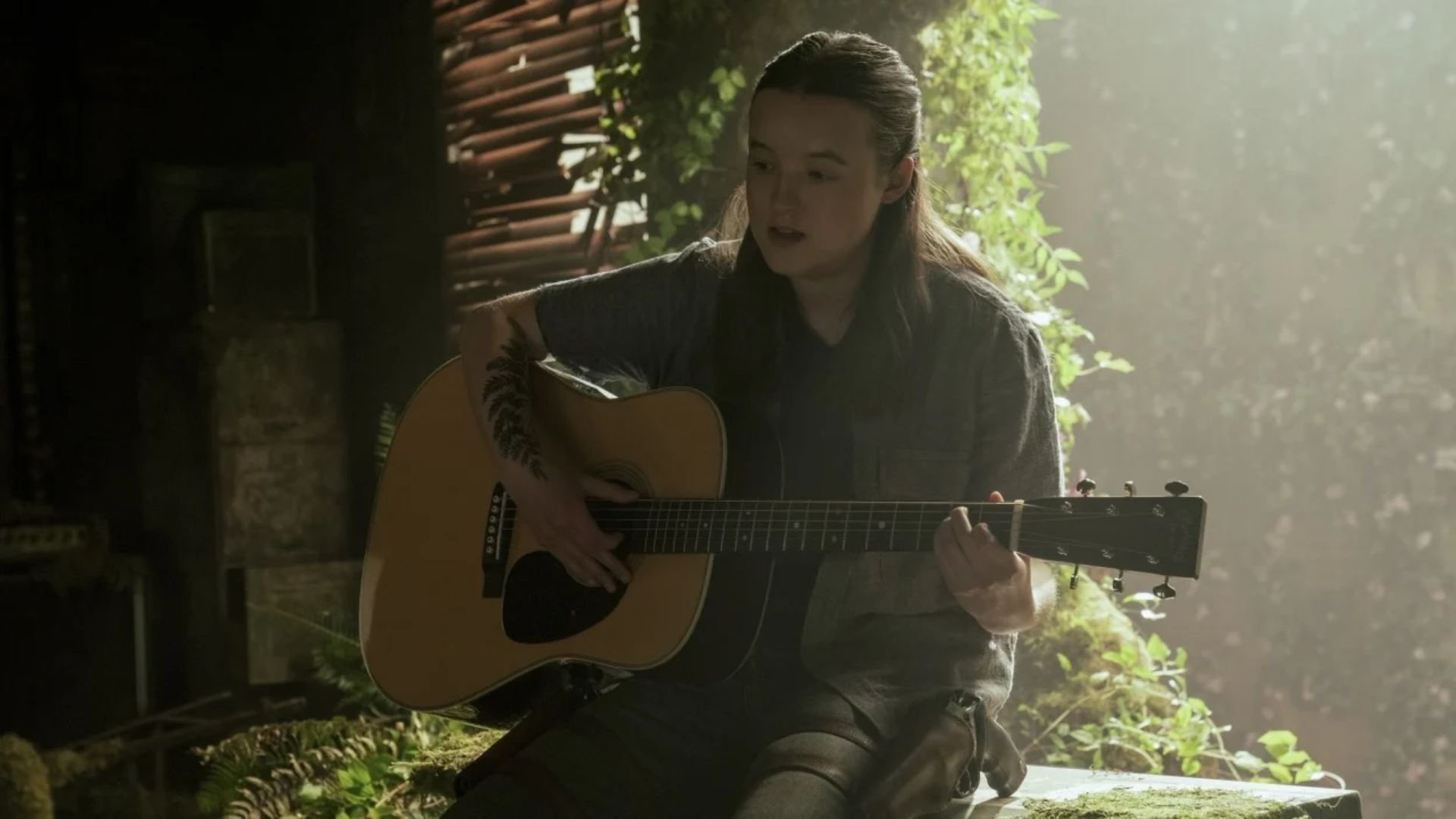 Bella Ramsey como Ellie no quarto episódio da segunda temporada de The Last of Us