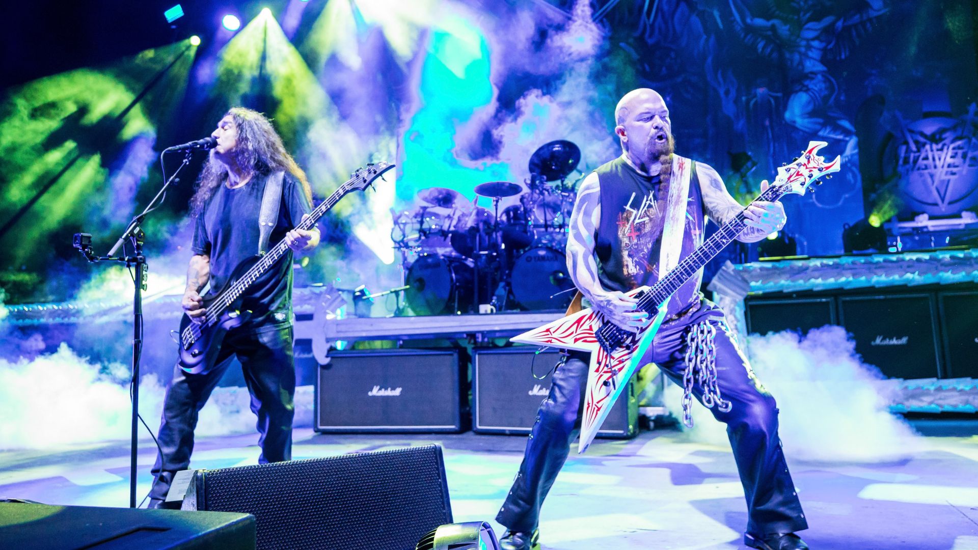 Tom Araya e Kerry King, do Slayer, em 2018