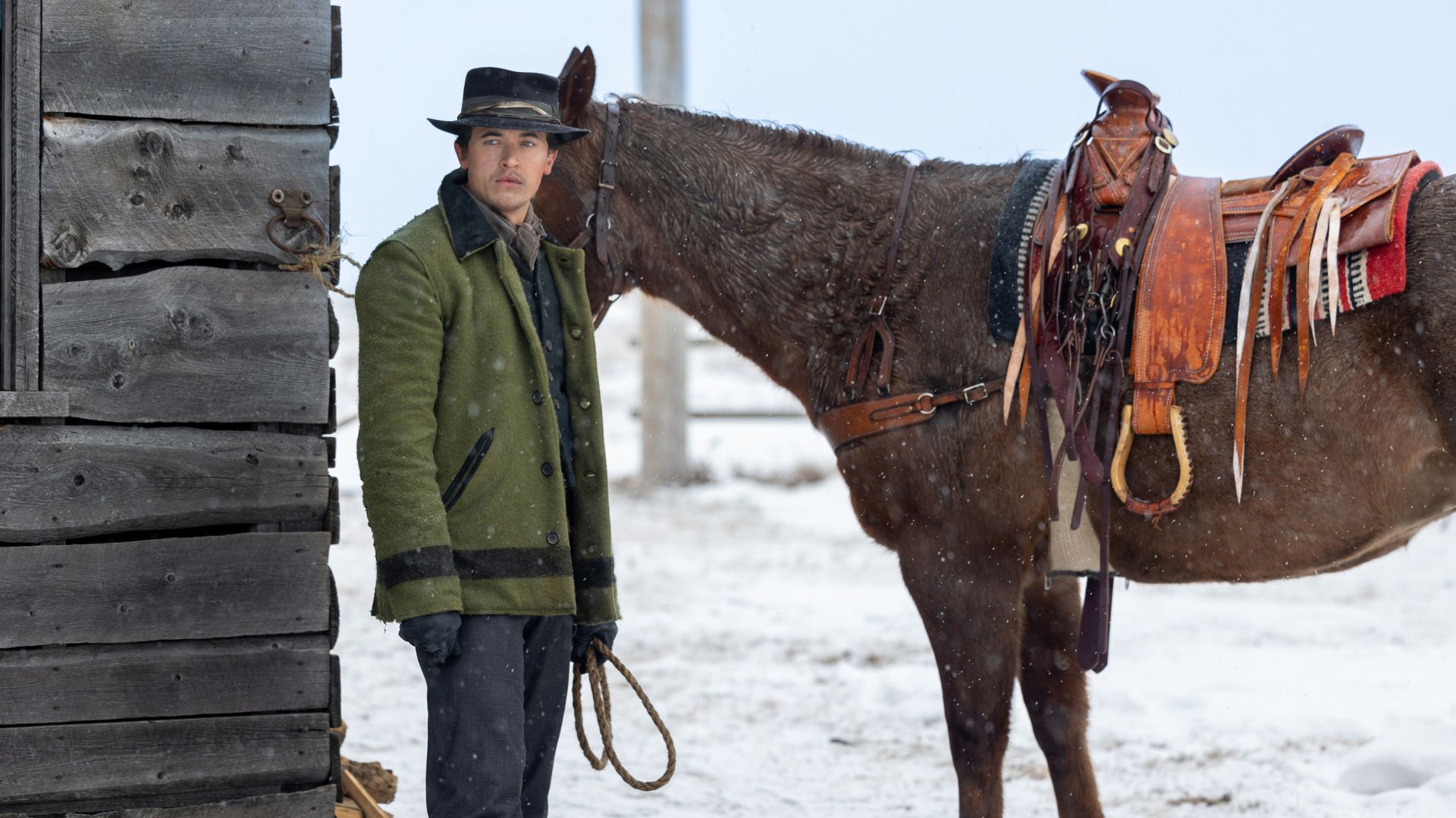 Tom Blyth revela que ouve 'punk para entrar no espírito' de Billy the Kid em série (Divulgação/MGM+)