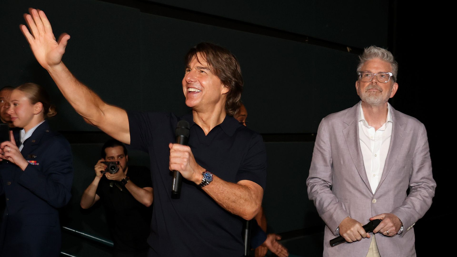 Tom Cruise e Christopher McQuarrie em 2025