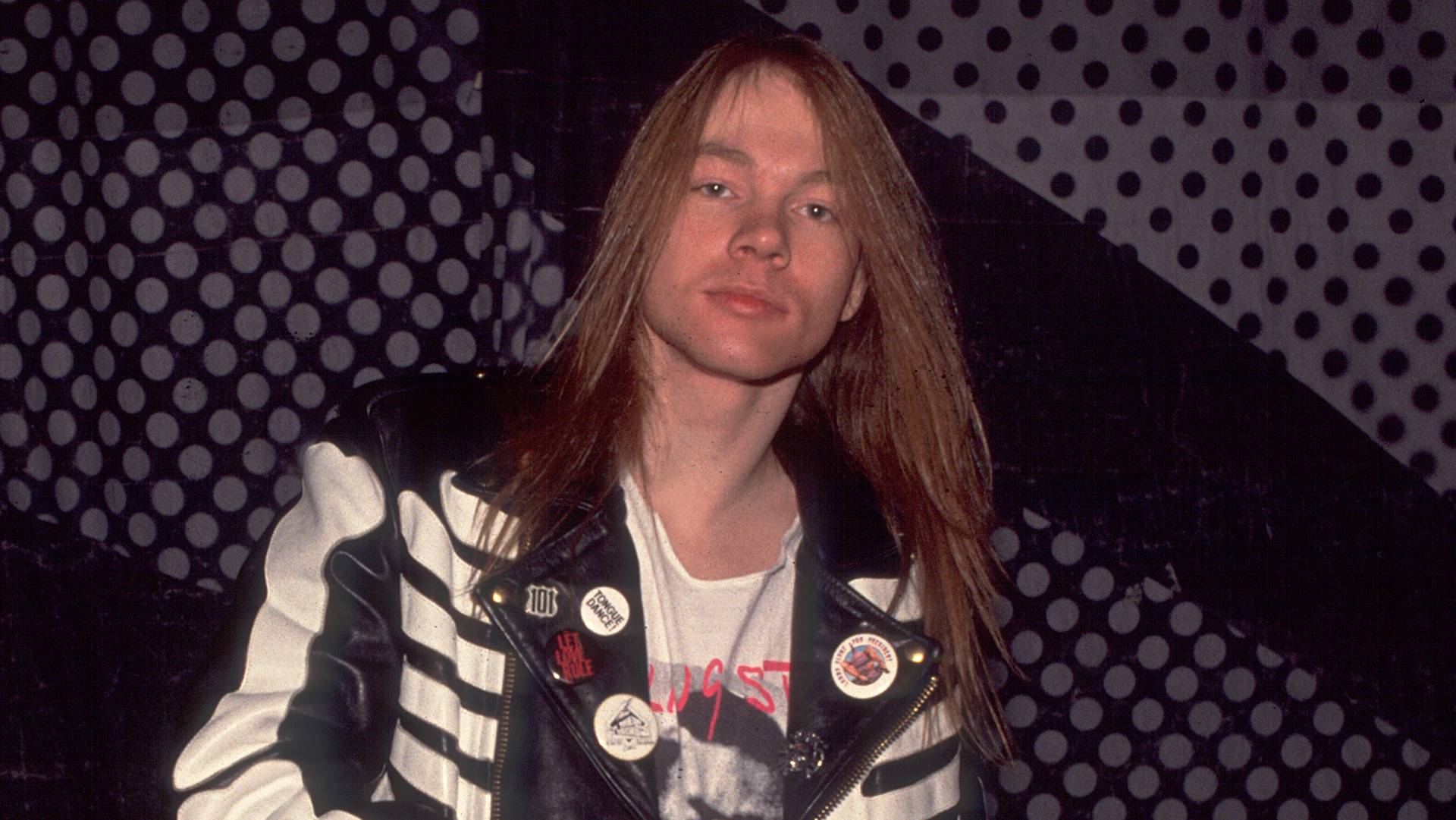 Axl Rose, vocalista do Guns N' Roses, em 1989