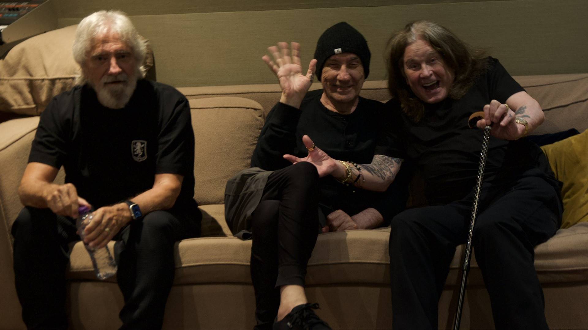 Geezer Butler, Bill Ward e Ozzy Osbourne, do Black Sabbath