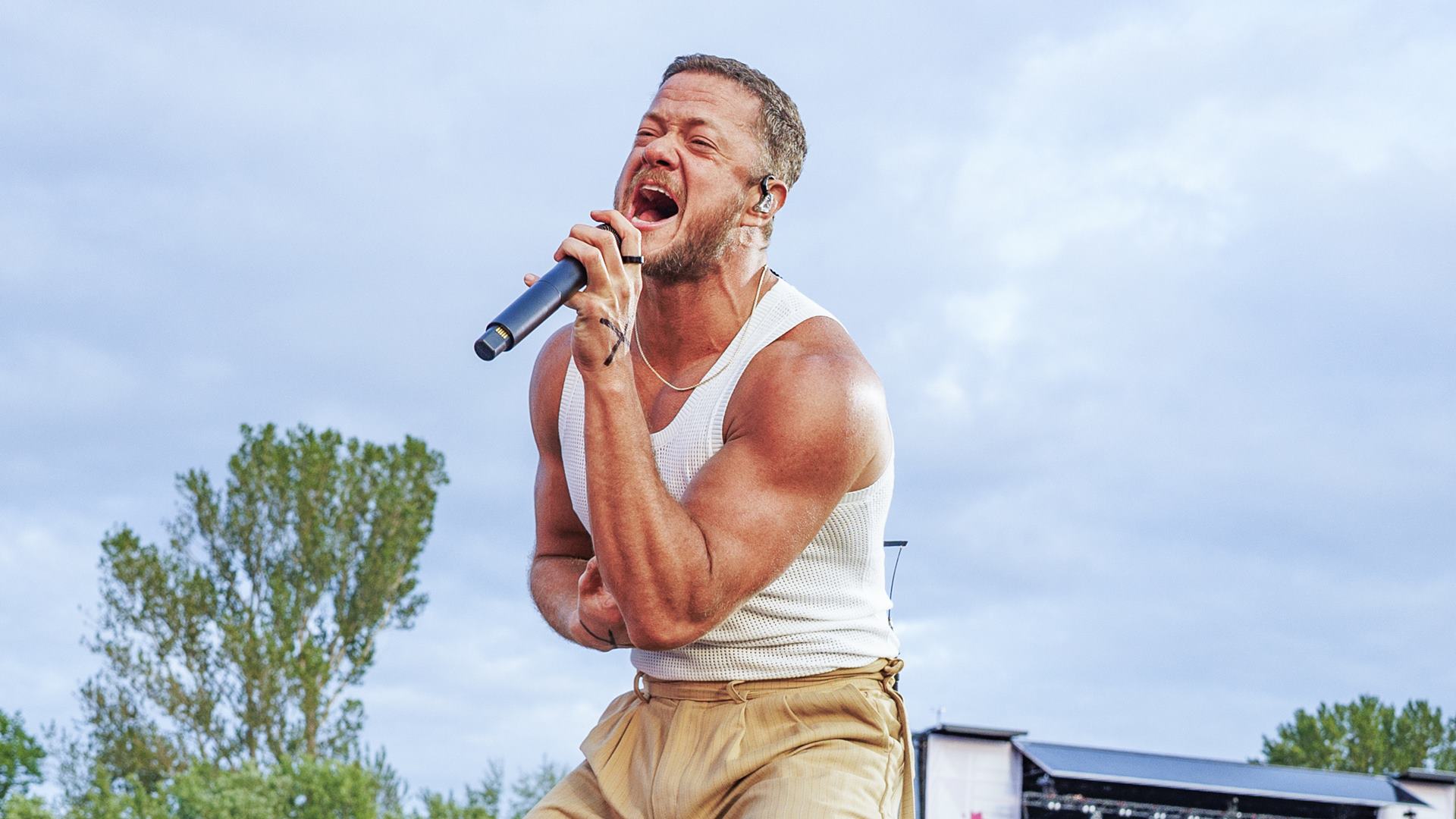 O vocalista Dan Reynolds, do Imagine Dragons, em 2025