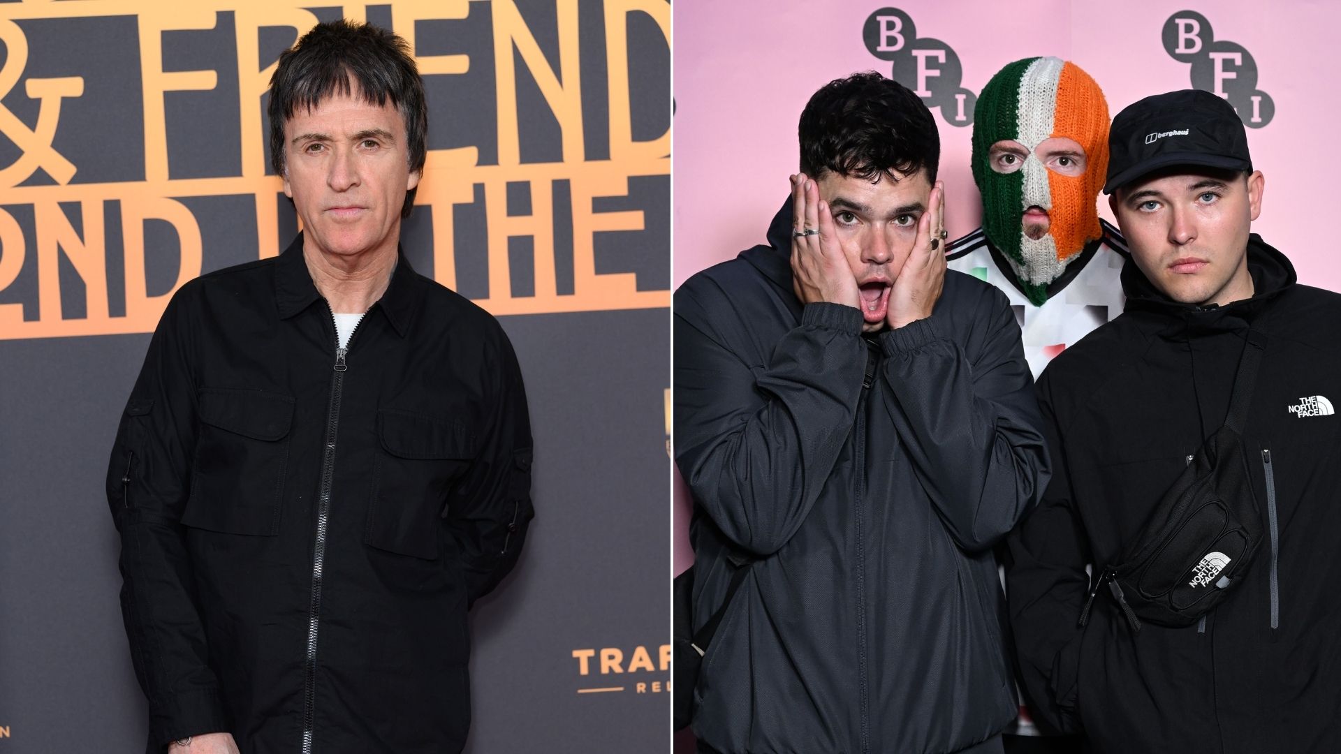 Johnny Marr e o trio Kneecap