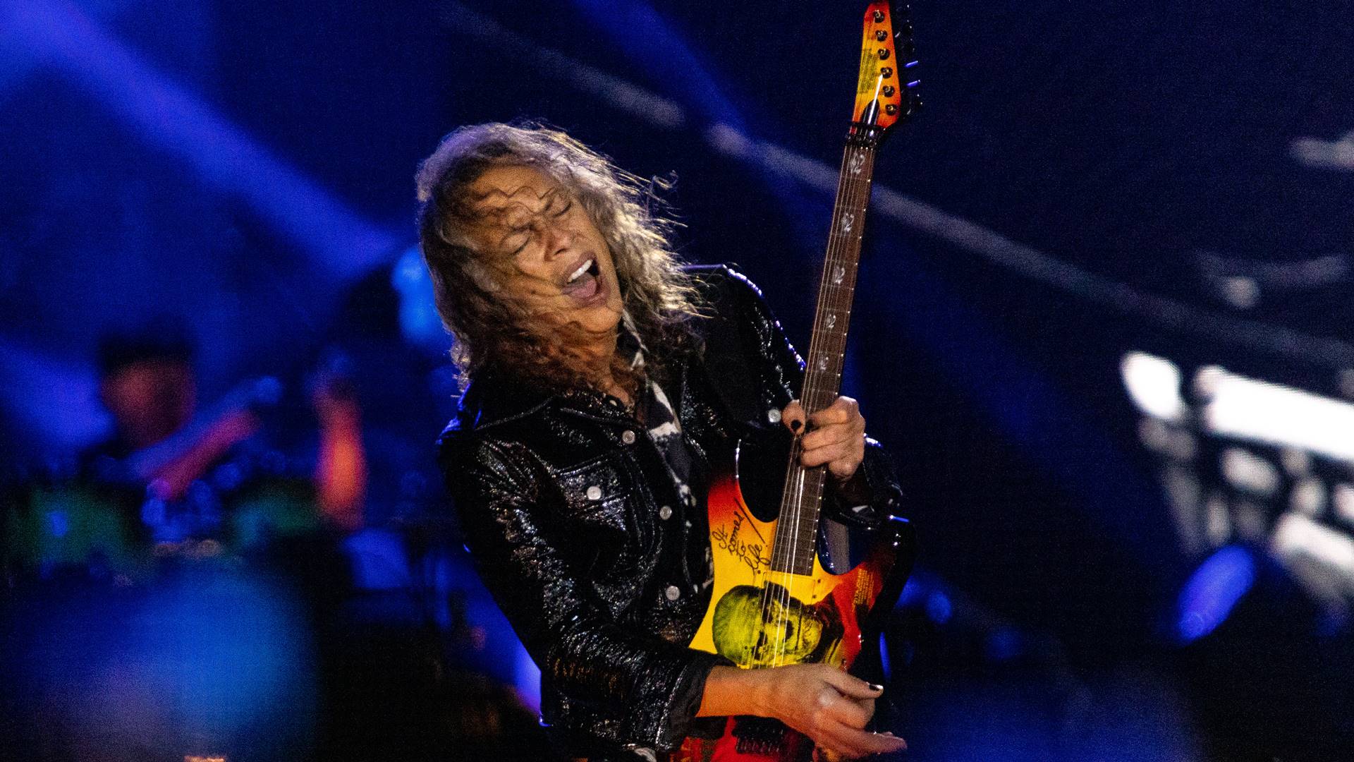 Kirk Hammett, guitarrista do Metallica, em 2024