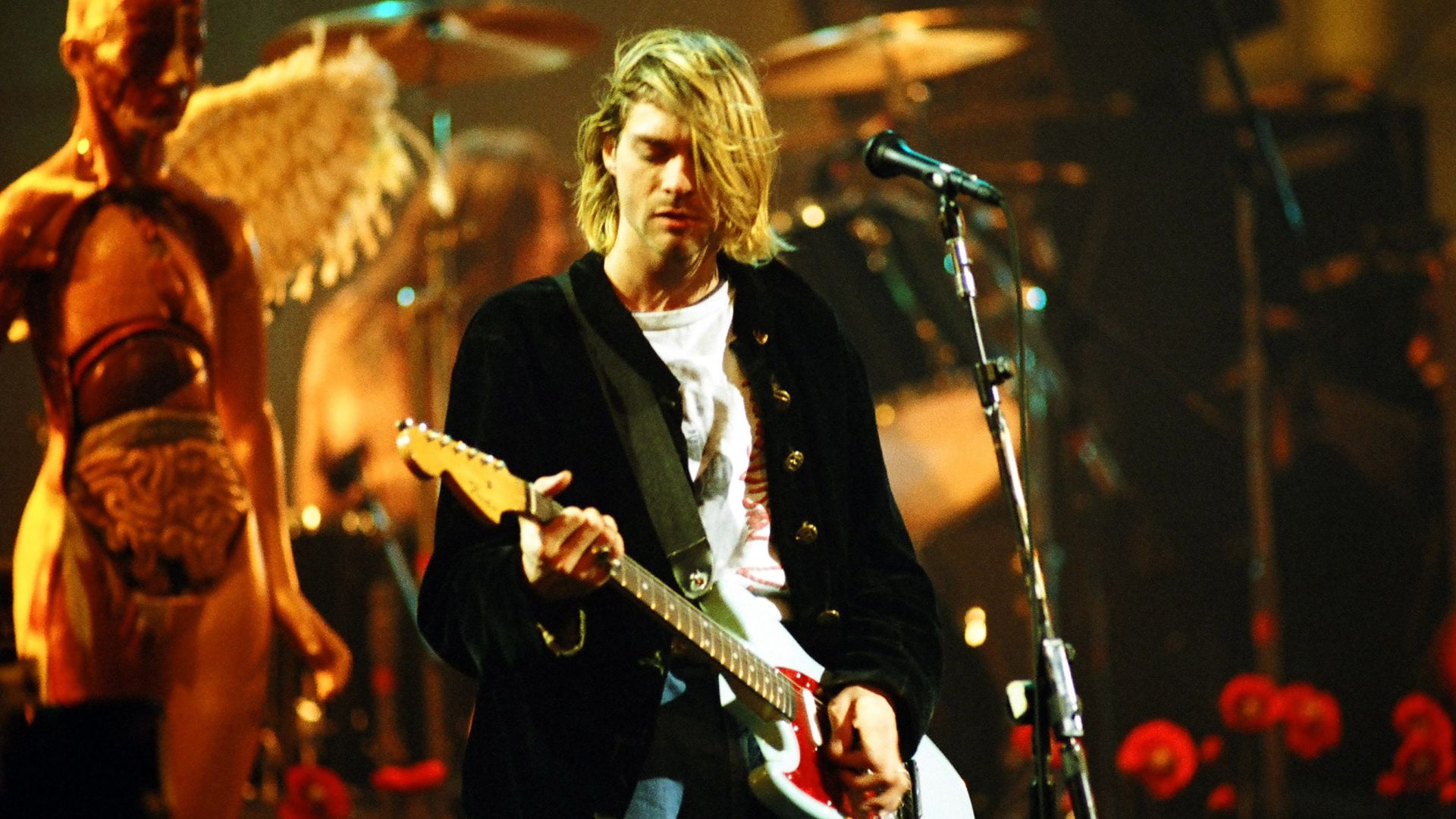 Kurt Cobain, do Nirvana, em 1993