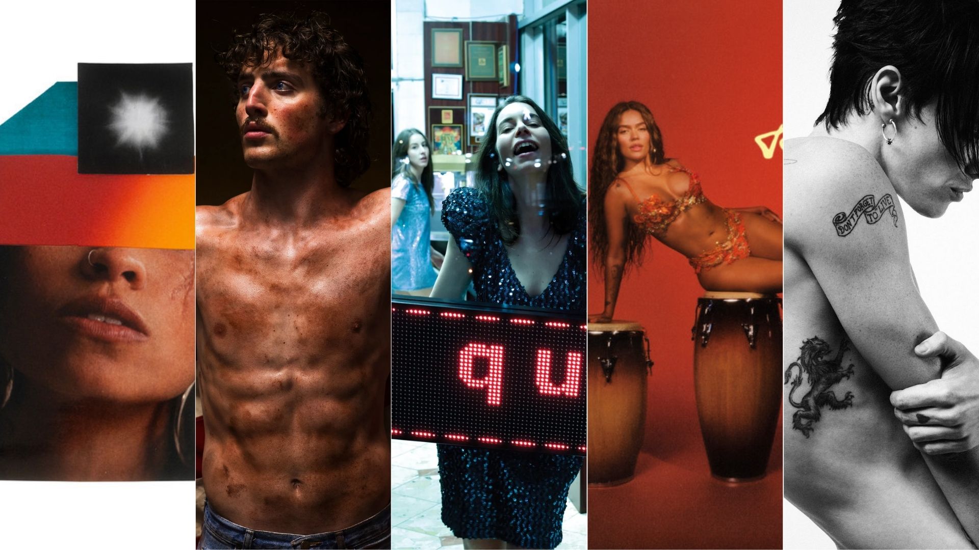 Capas de Don L, Benson Boone, Haim, Karol G e Yungblud