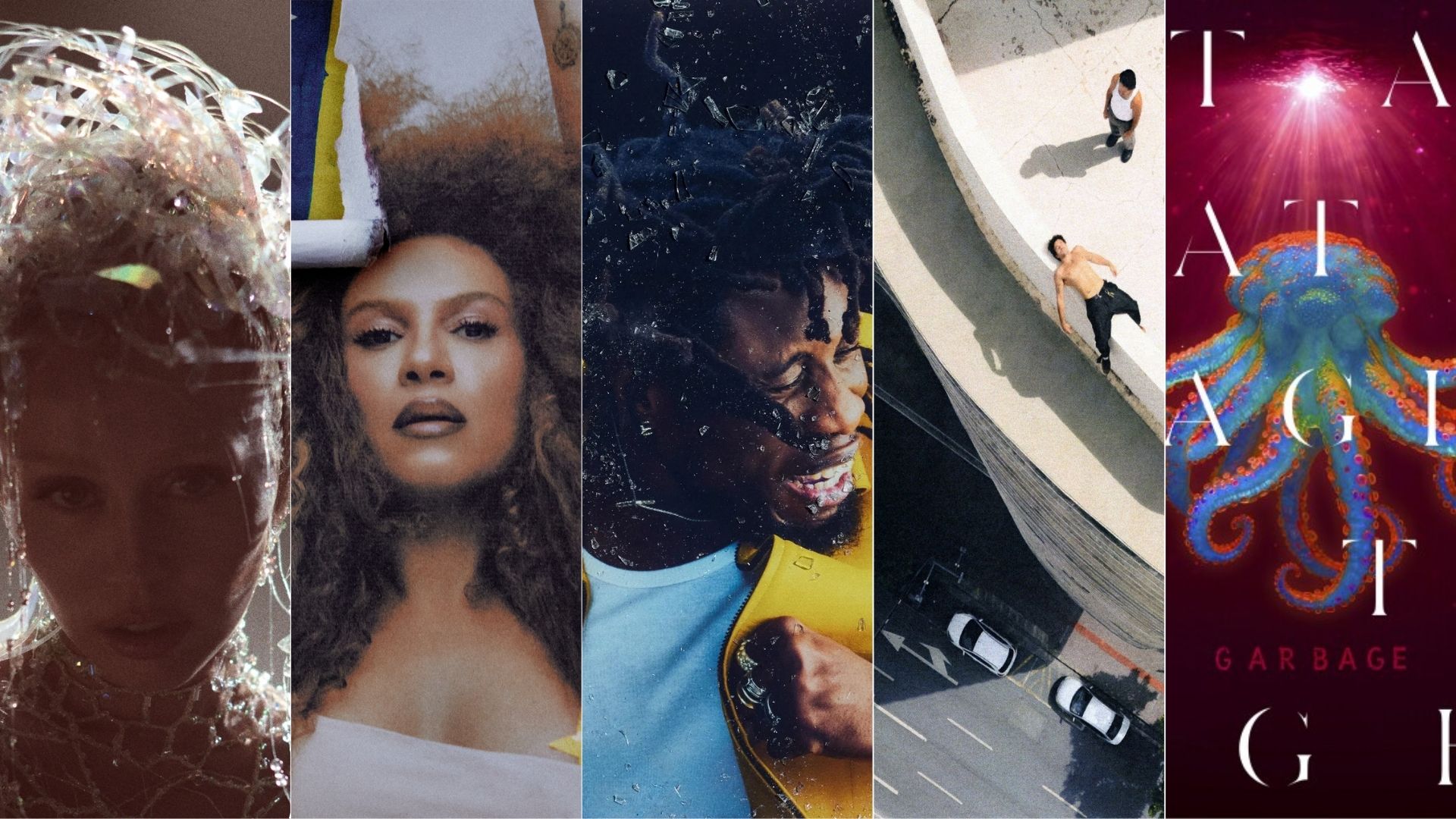 Capas de Miley Cyrus, Candy Mel, Obongjayar, Lagum e Garbage