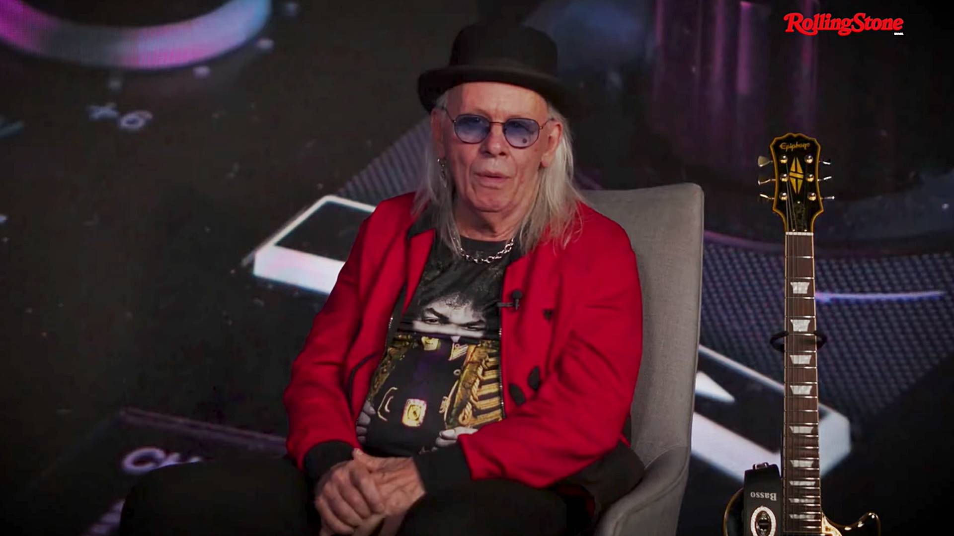 Luiz Carlini nos estúdios da Rolling Stone Brasil