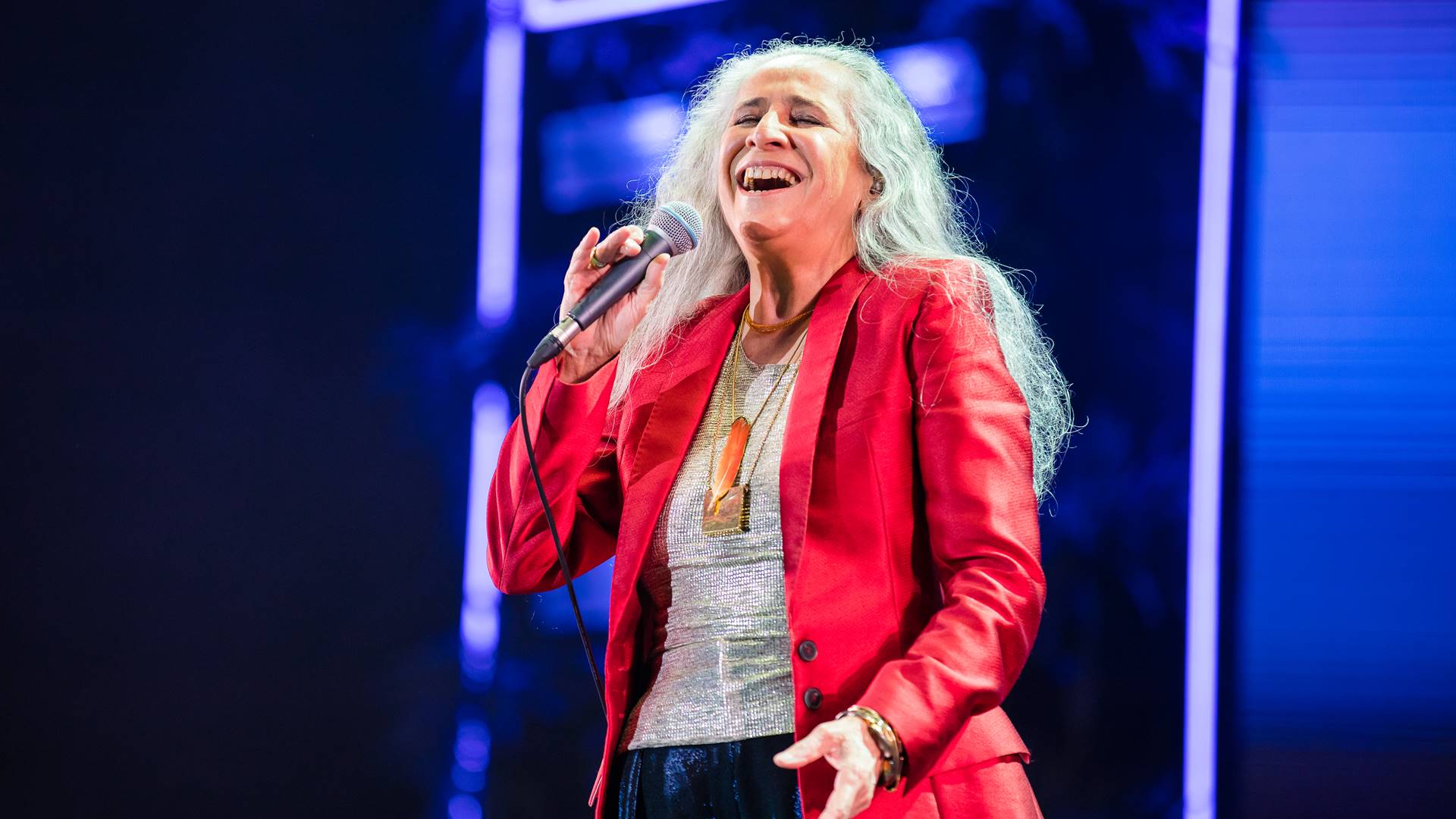 A cantora Maria Bethânia em 2022