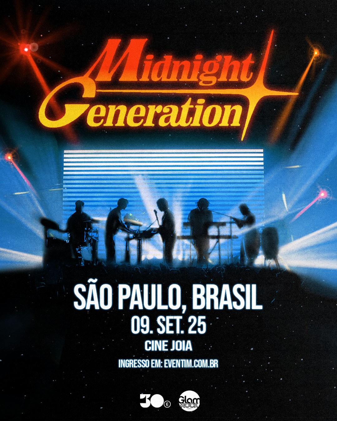 Midnight Generation anuncia show no Brasil