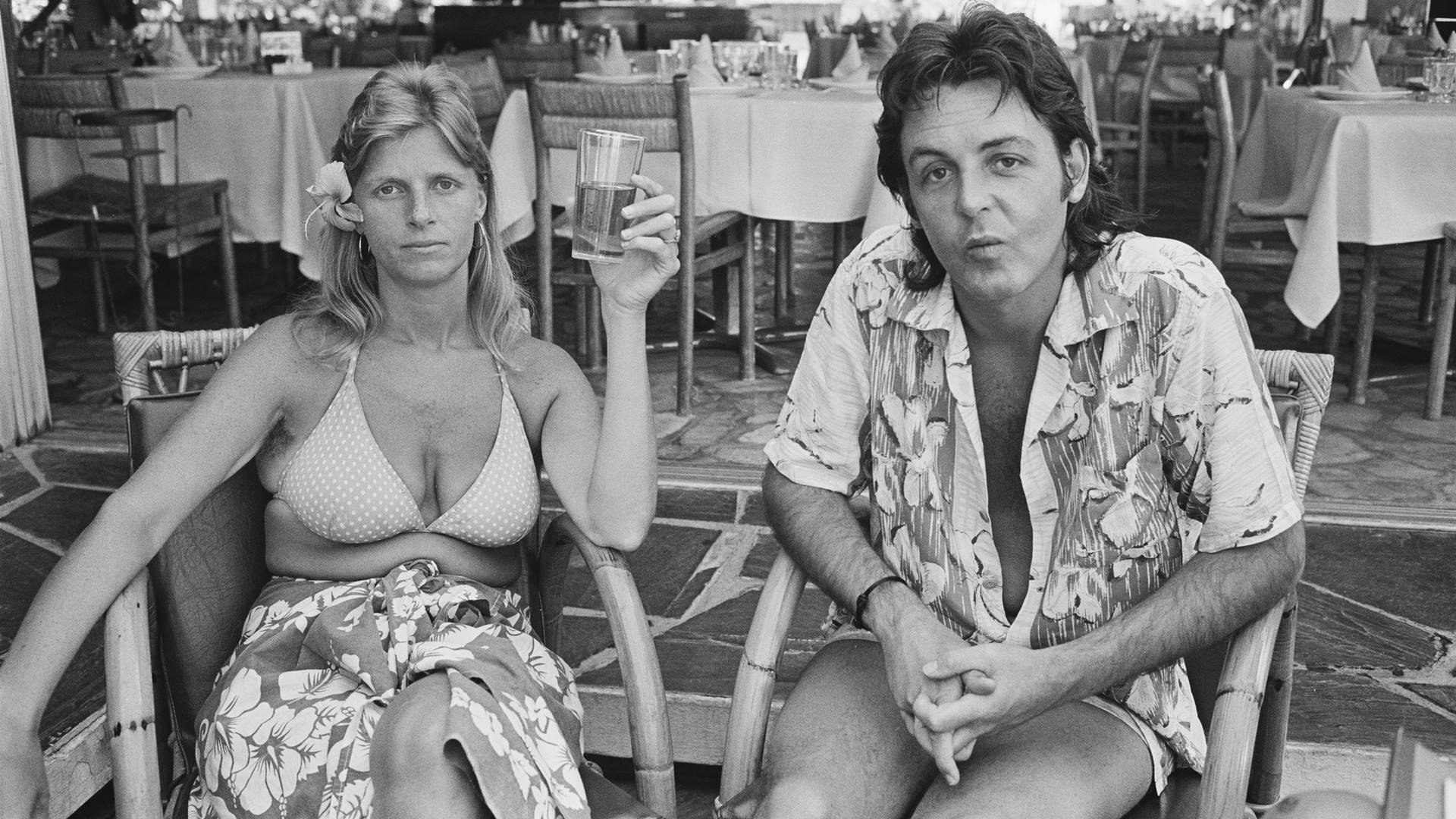 Linda McCartney e Paul McCartney na década de 1970
